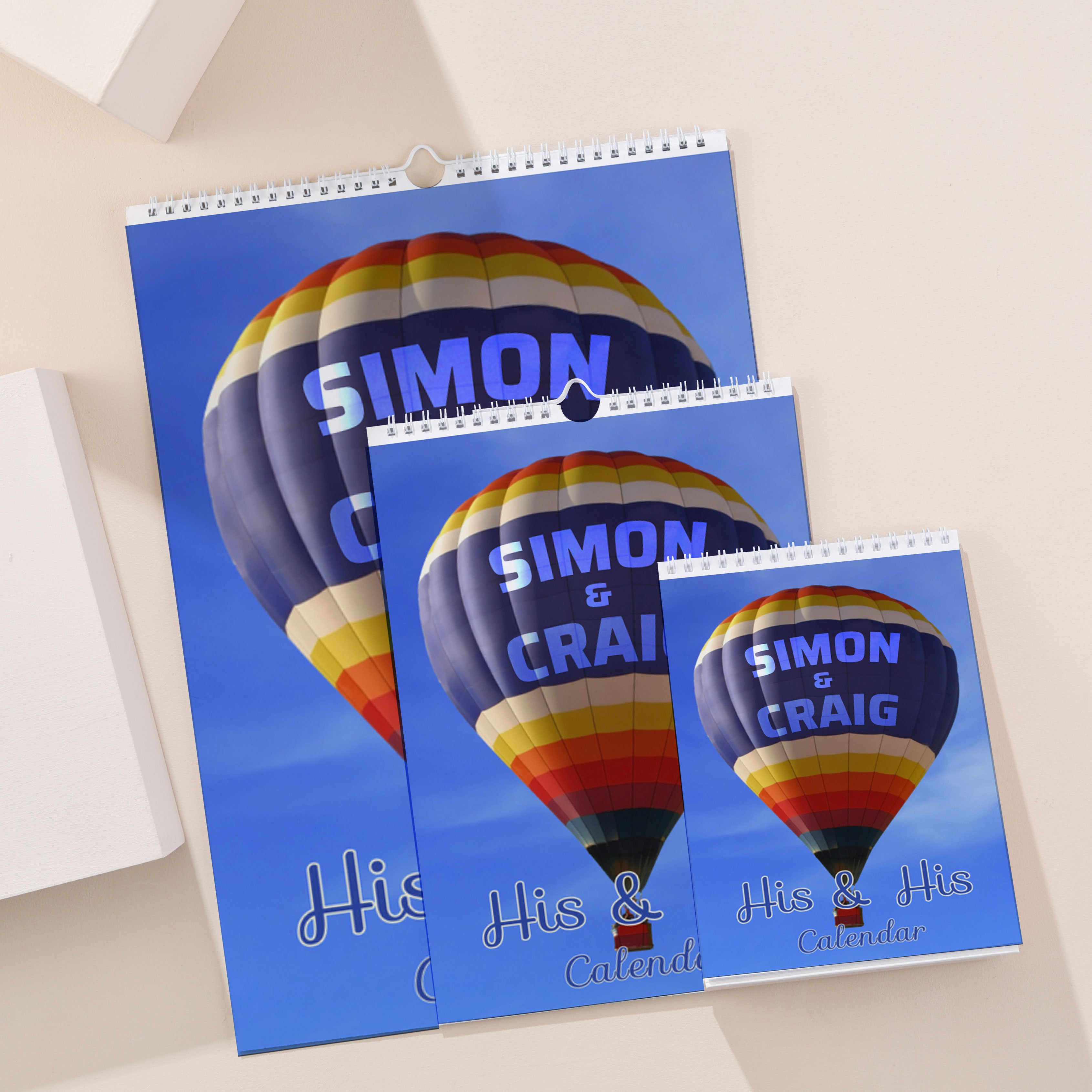 Personalised His and His Calendar (Any Year),  Personalised His and His Calendar (Any Year)