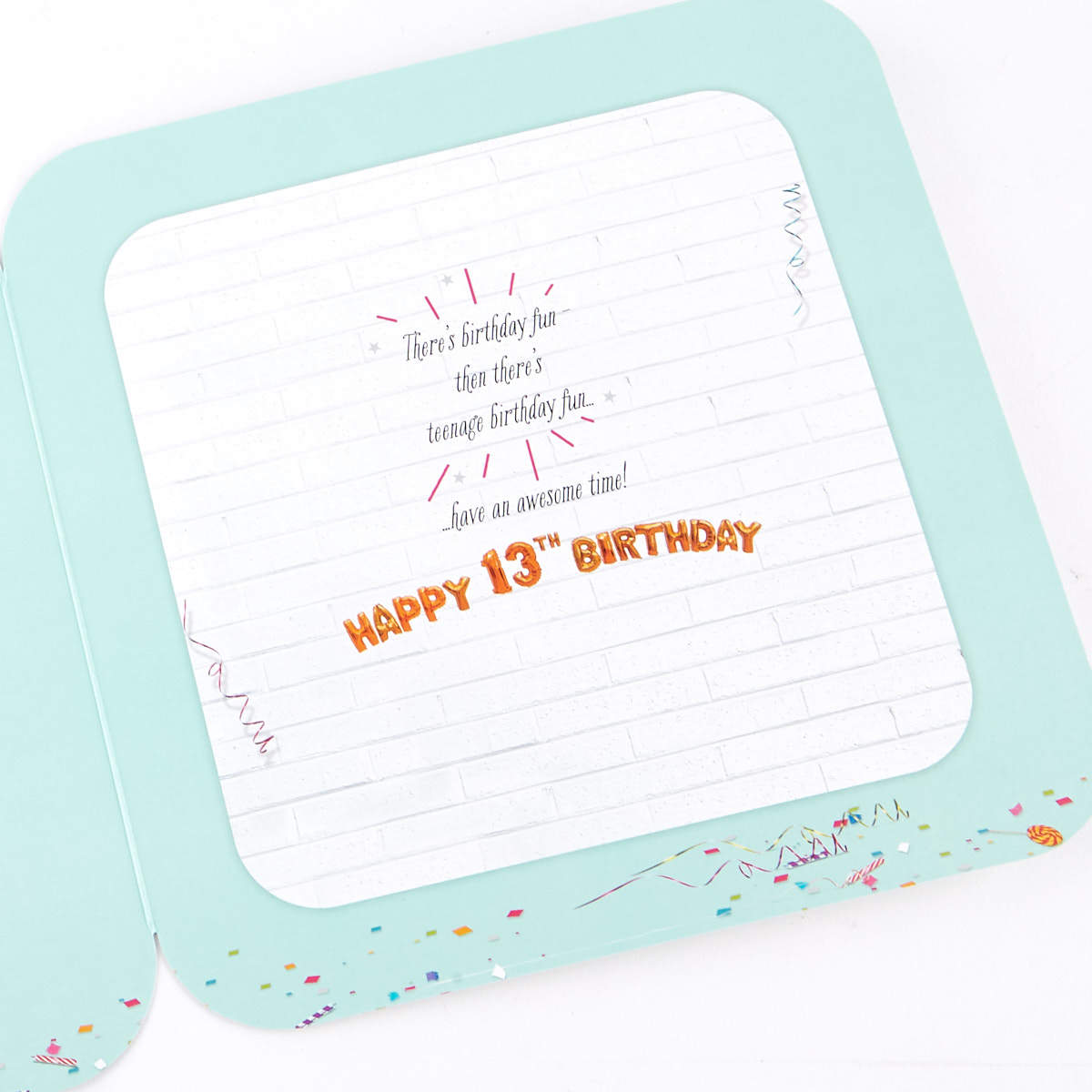 Platinum Collection 13th Birthday Card - Time To Party