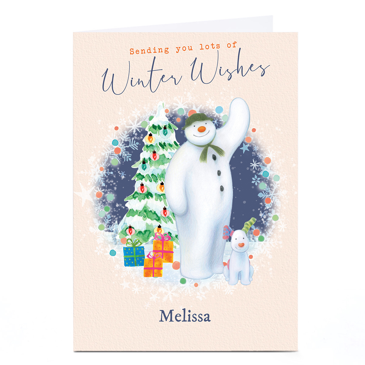Personalised The Snowman Christmas Card - Any Name
