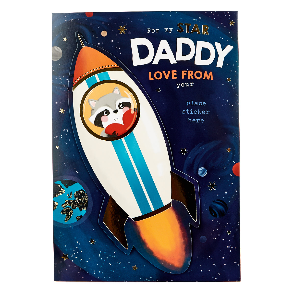 Father's Day Card - Star Daddy (Stickers Included)