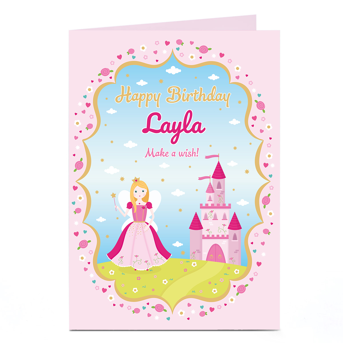 Personalised Birthday Card - Fairy Princess