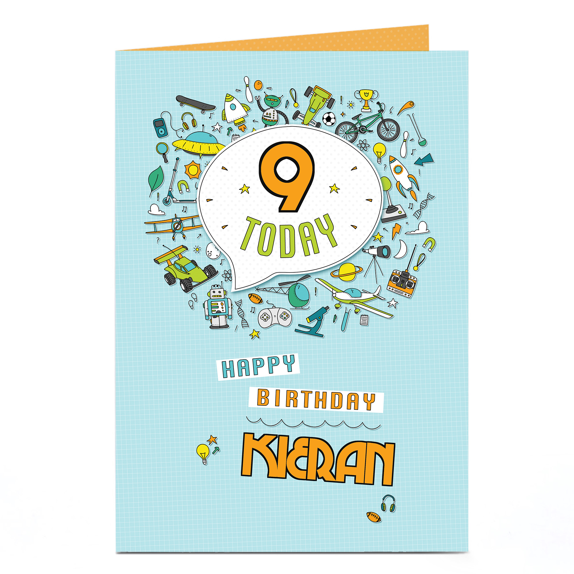 Personalised Editable Age Birthday Card - Toy Mania