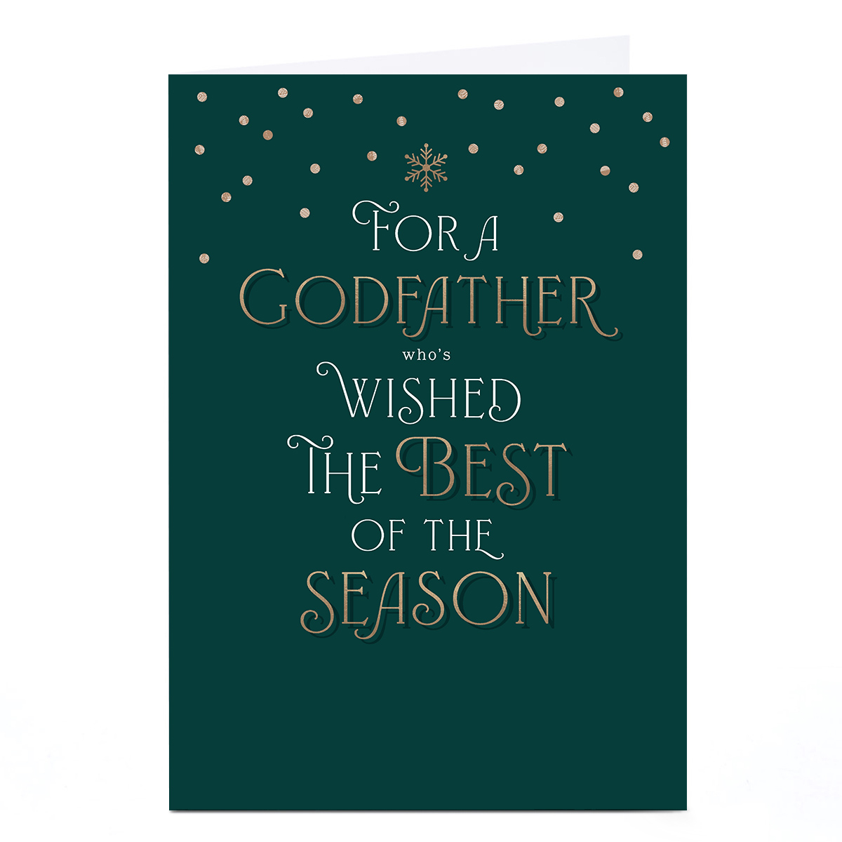Christmas Card - Wished The Best, Godfather