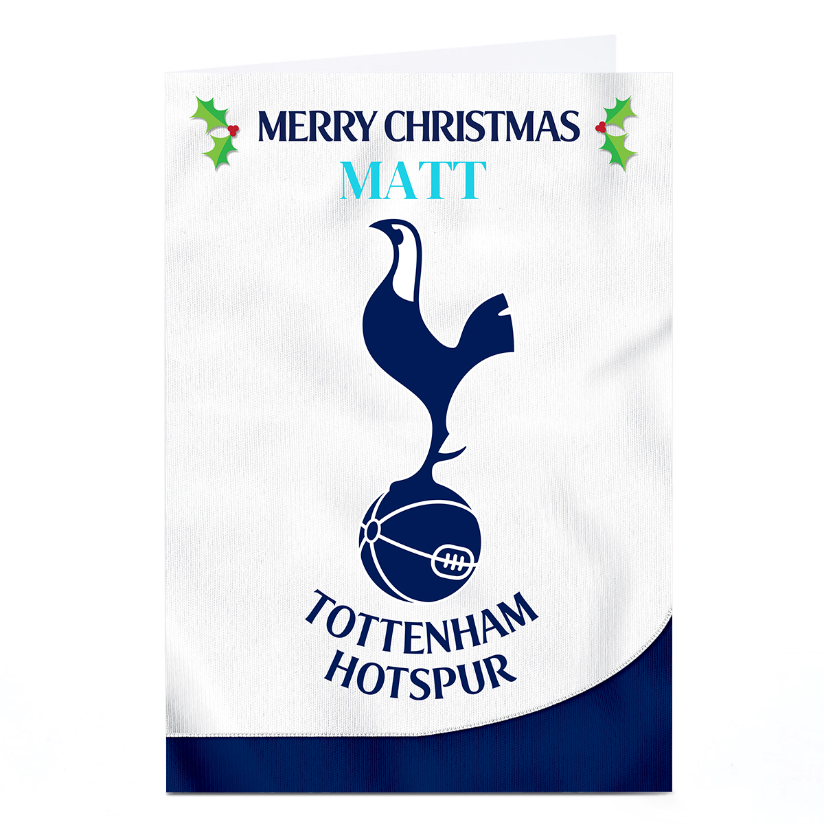 Personalised Tottenham Hotspur Christmas Card