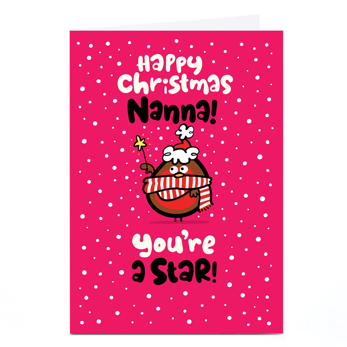 Personalised Fruitloops Christmas Card - Nanna