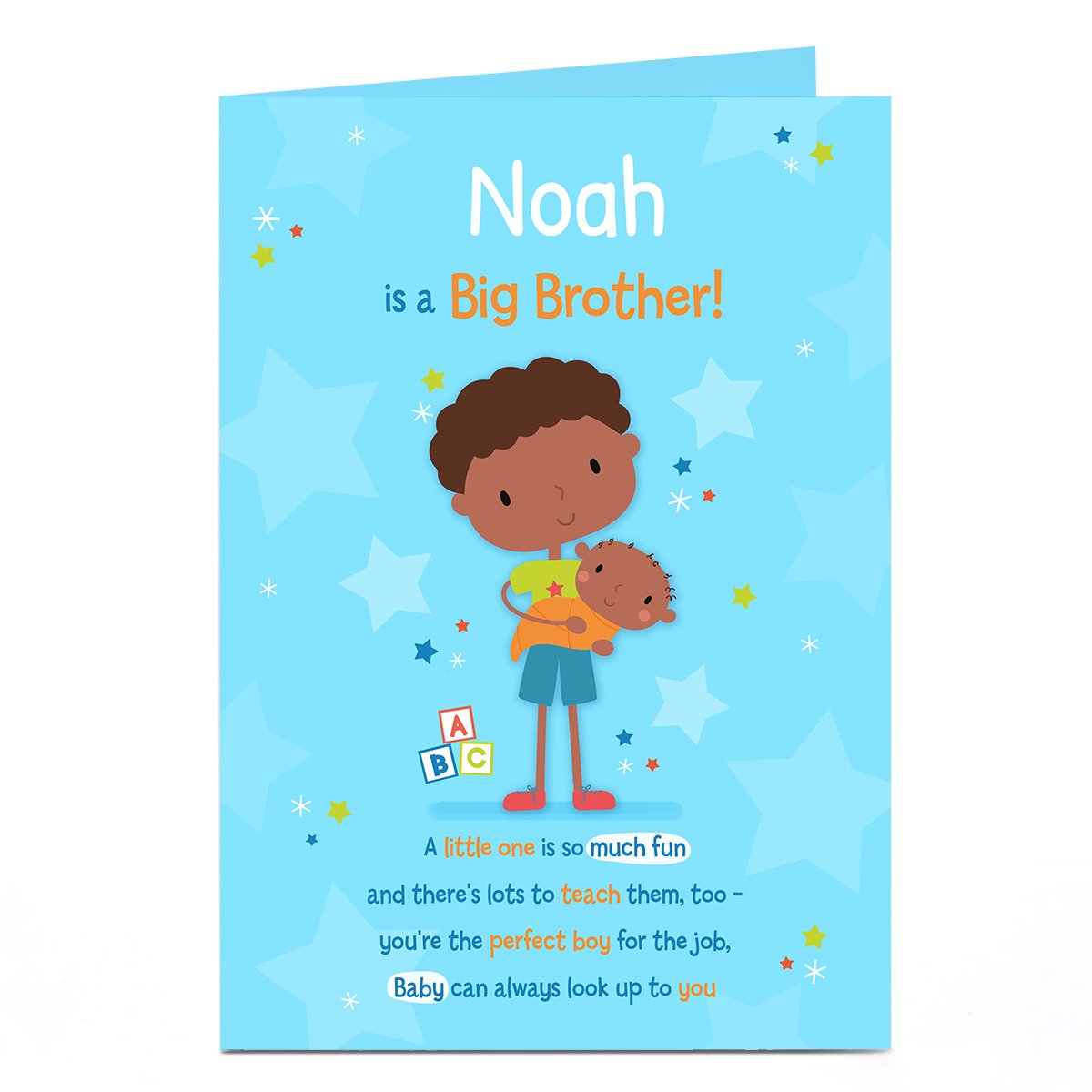 Personalised Card - New Baby - Big Brother