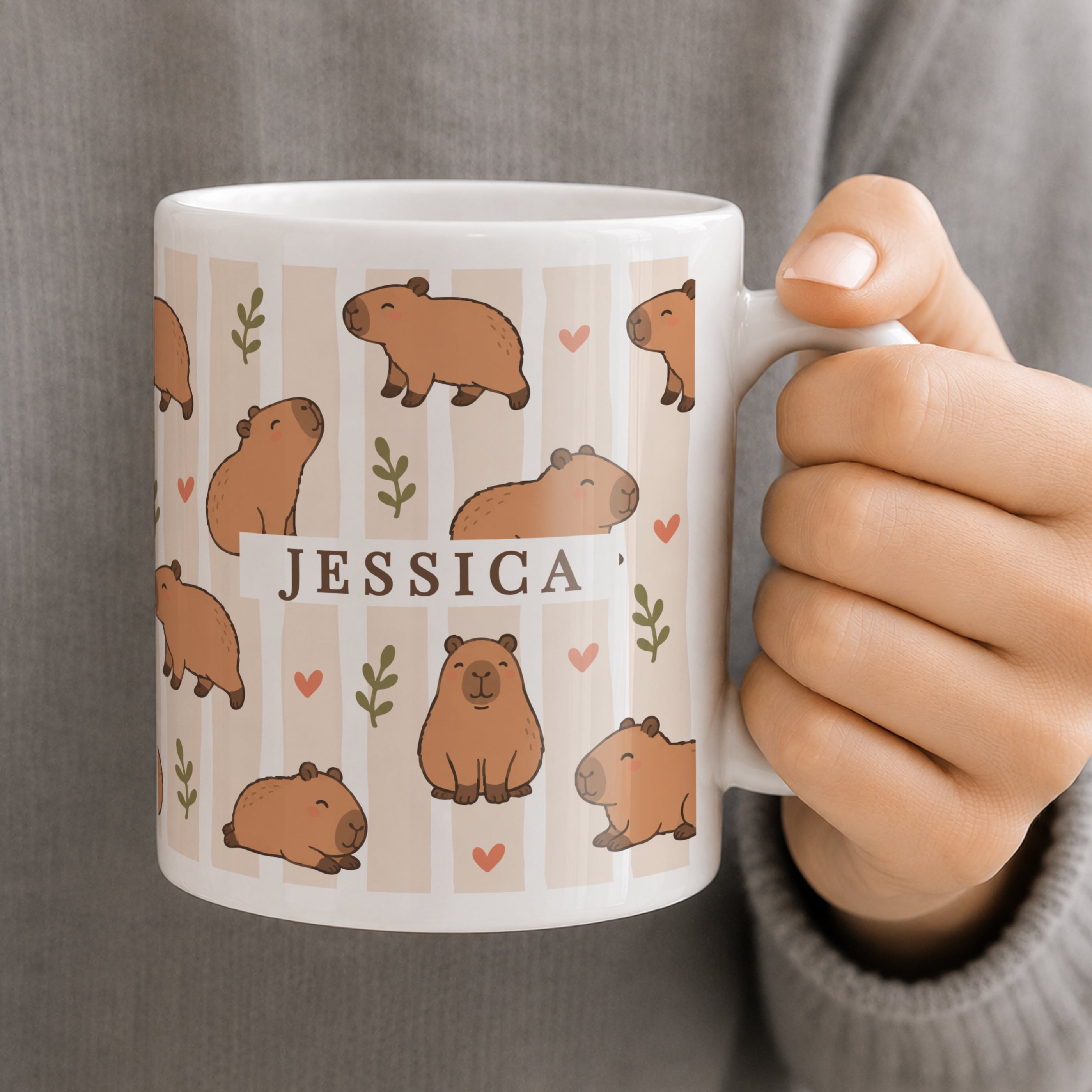 Personalised Capybara Mug
