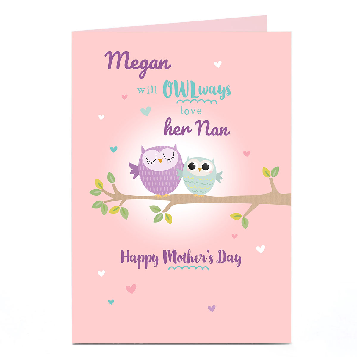 Personalised Mother's Day Card - OWLways