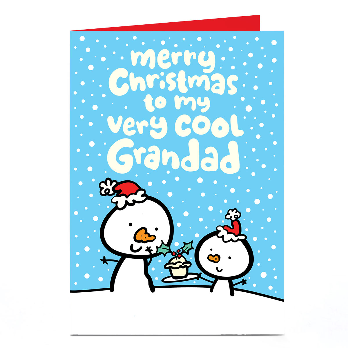 Personalised Fruitloops Christmas Card - Very Cool Grandad