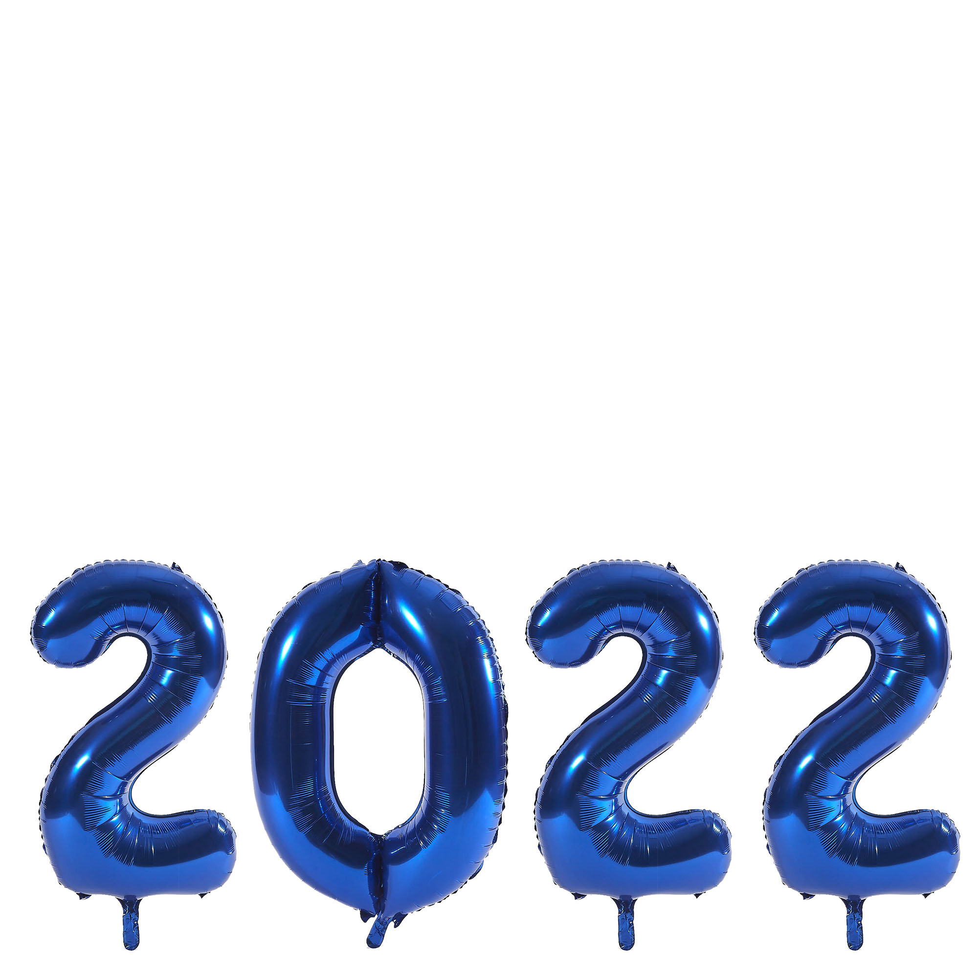 2022 Giant Blue Number Balloon Bundle