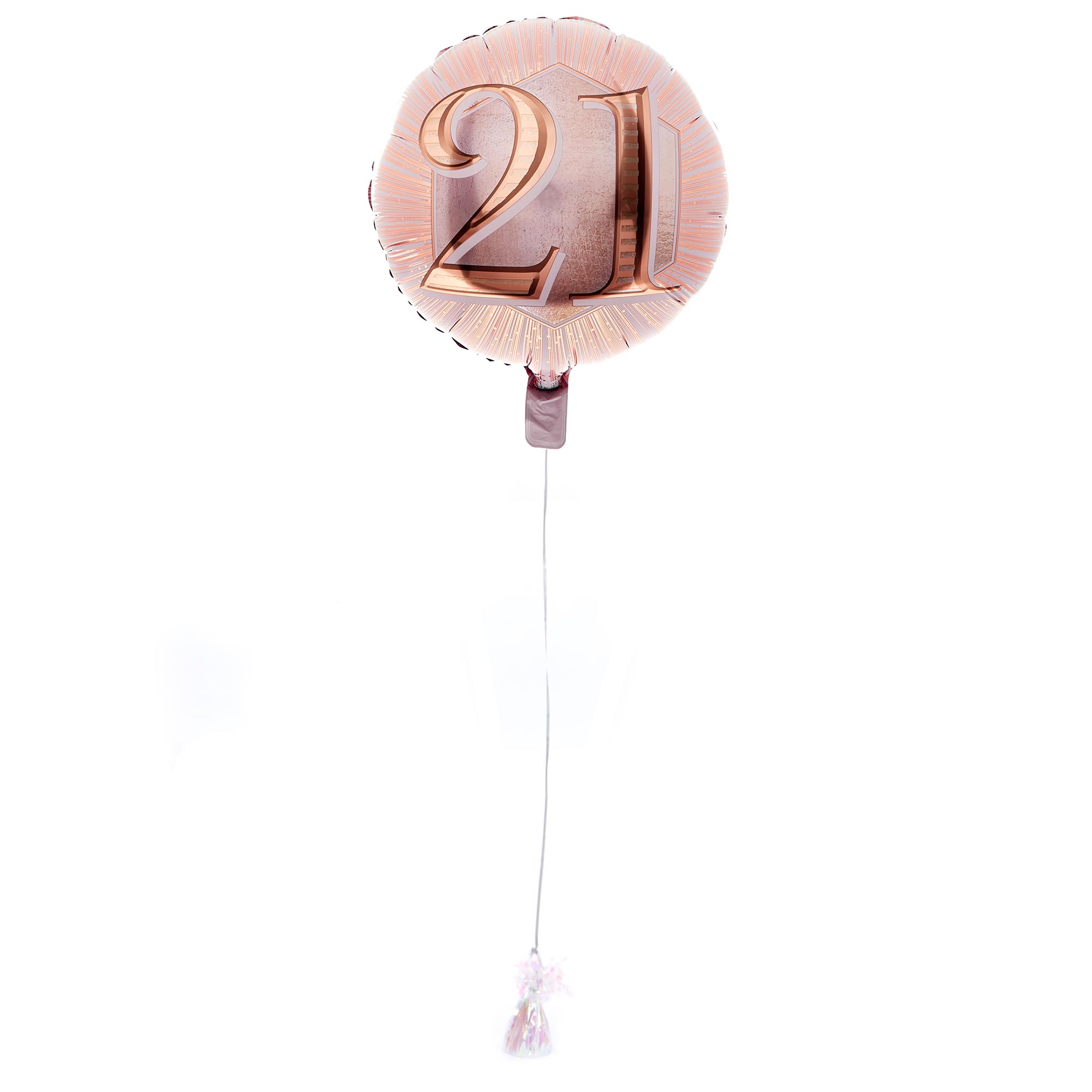 Rose Gold 21st Birthday Balloon & Lindt Chocolate Box