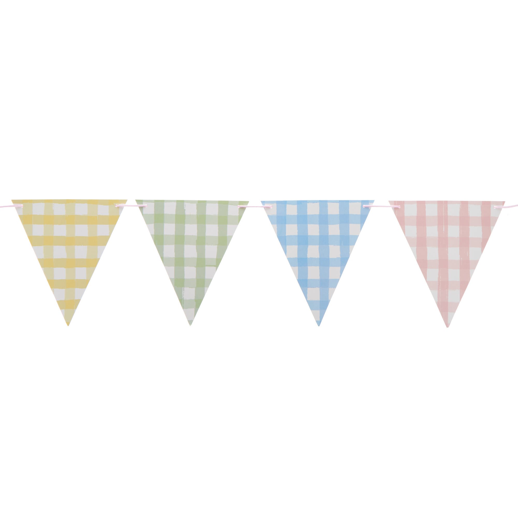 Gingham Picnic Party Tableware & Decorations Bundle - 8 Guests