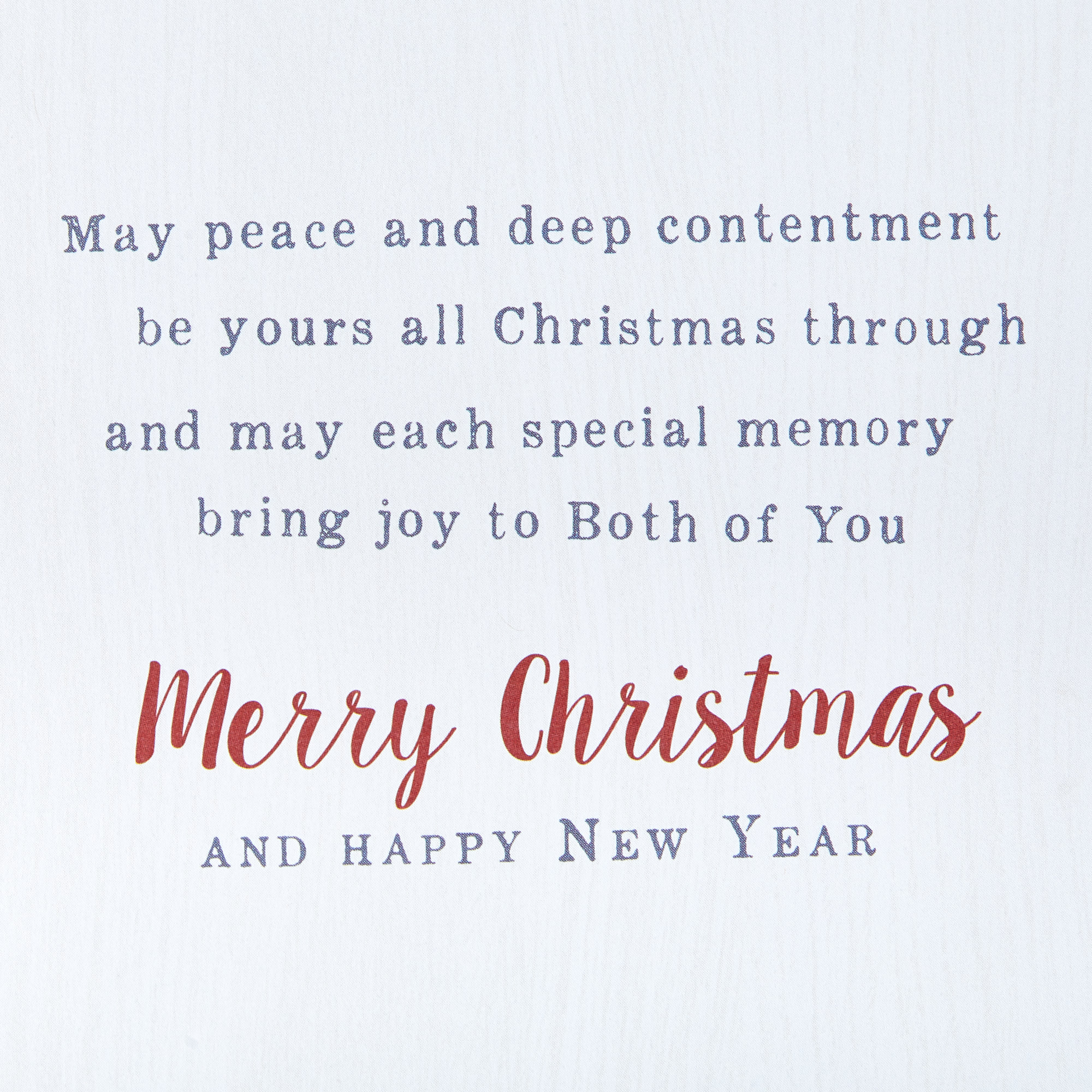 Christmas Card - To Both Of You, Christmas Street And Tree