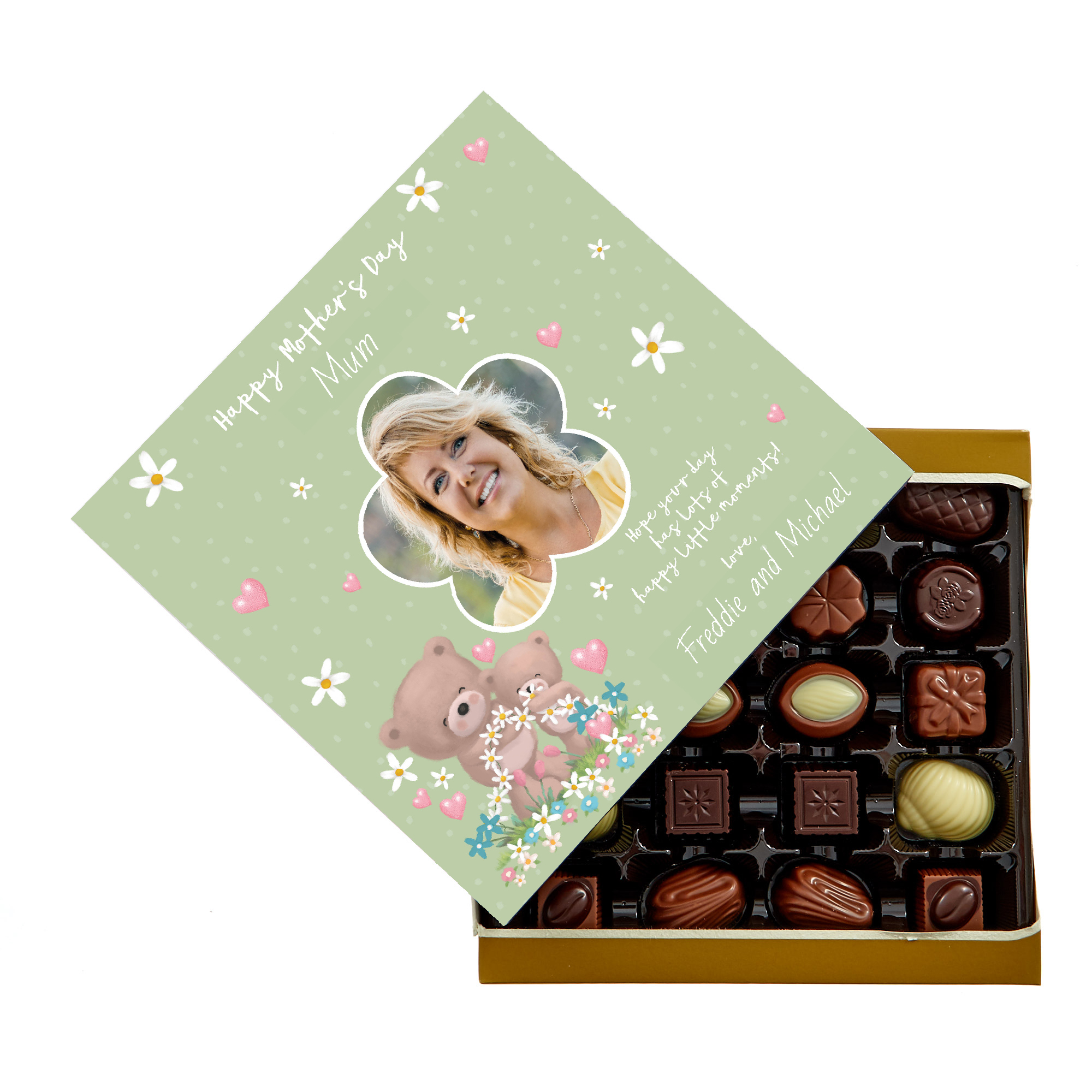 Personalised Hugs Belgian Chocolates - Happy Mother's Day