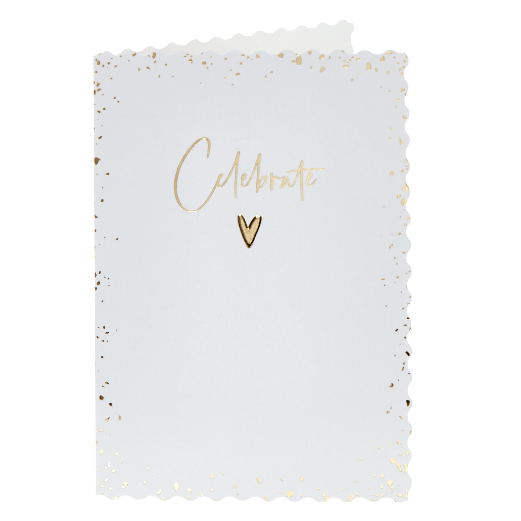 Celebrate Gold Love Heart Any Occasion Card