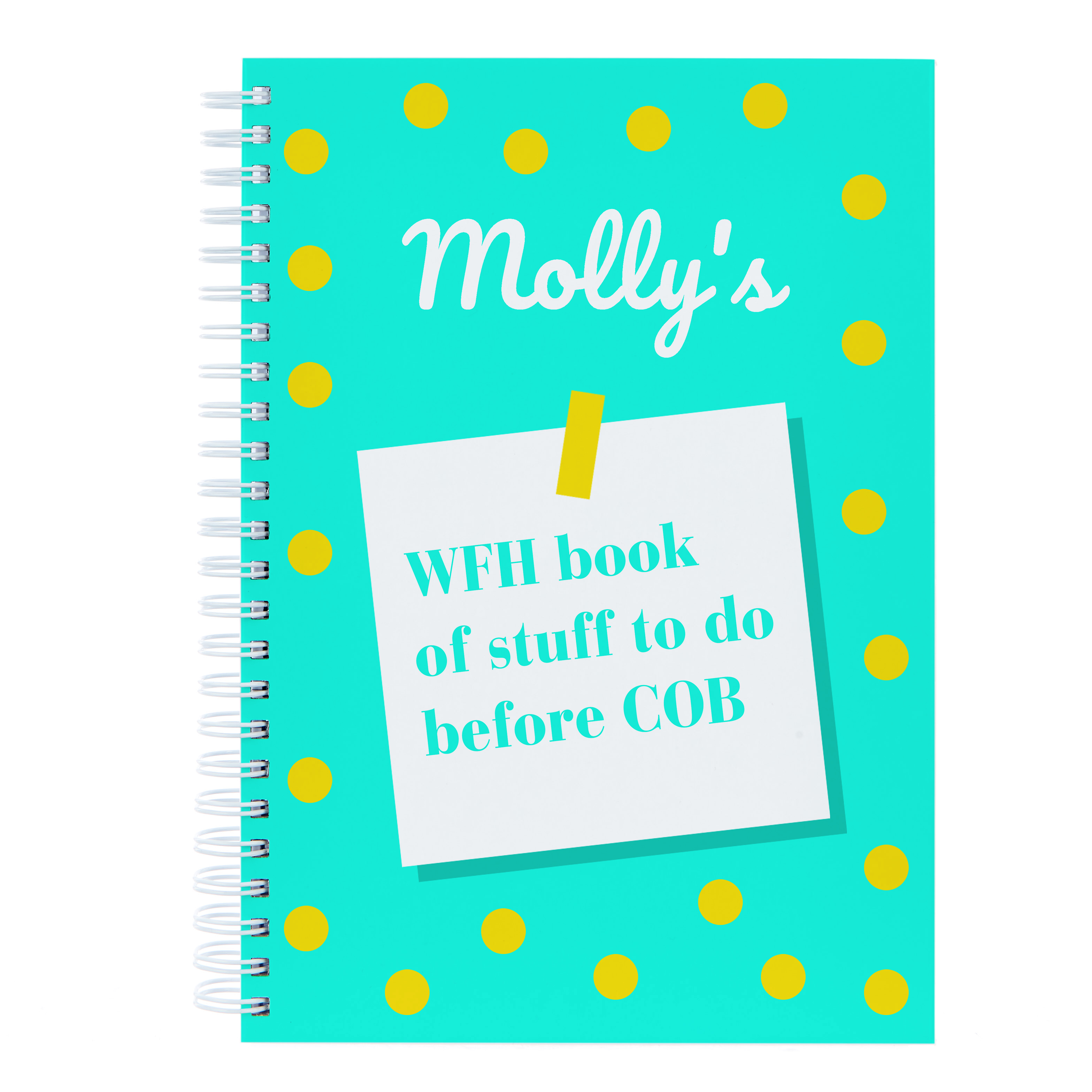 Personalised Notebook - Stuff To Do Before COB