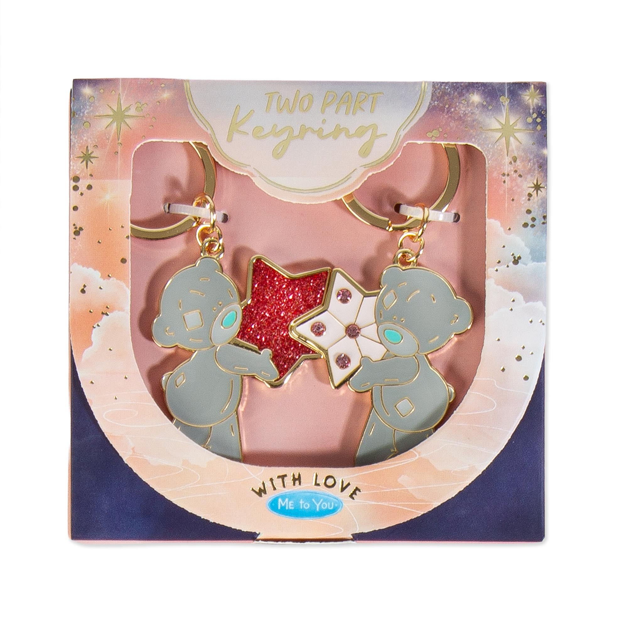 Tatty Teddy With Love 2-Part Keyring