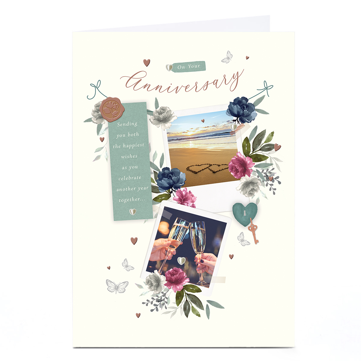 Personalised Anniversary Card - Photographic Polaroids