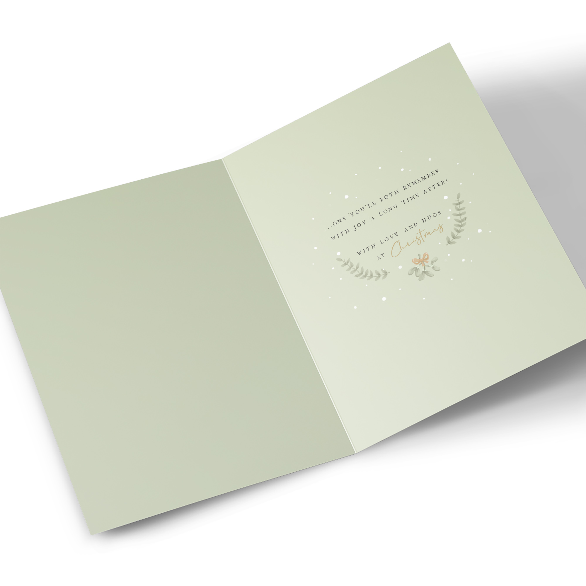 Hugs Christmas Card - Fun and Laughter, For A Wonderful Mum & Dad