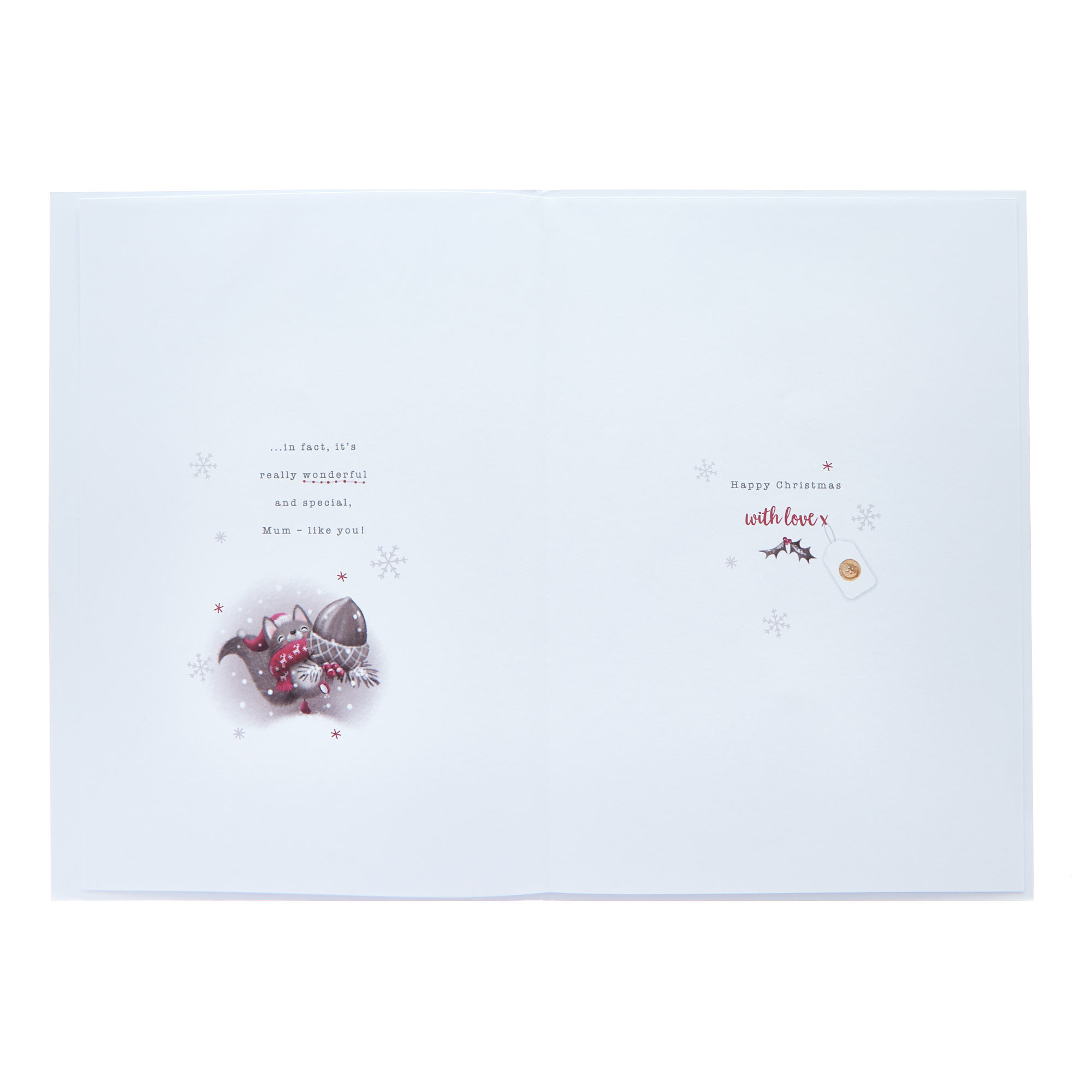 Mum Festive Squirrels Christmas Card