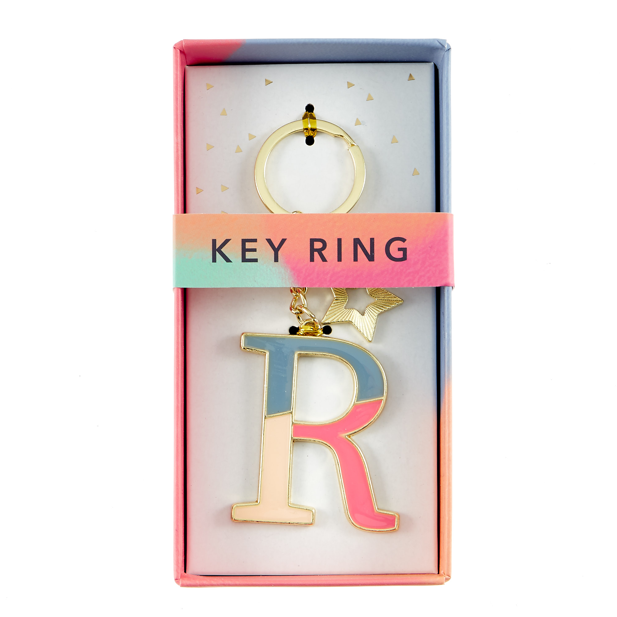 Letter R Alphabet Keyring