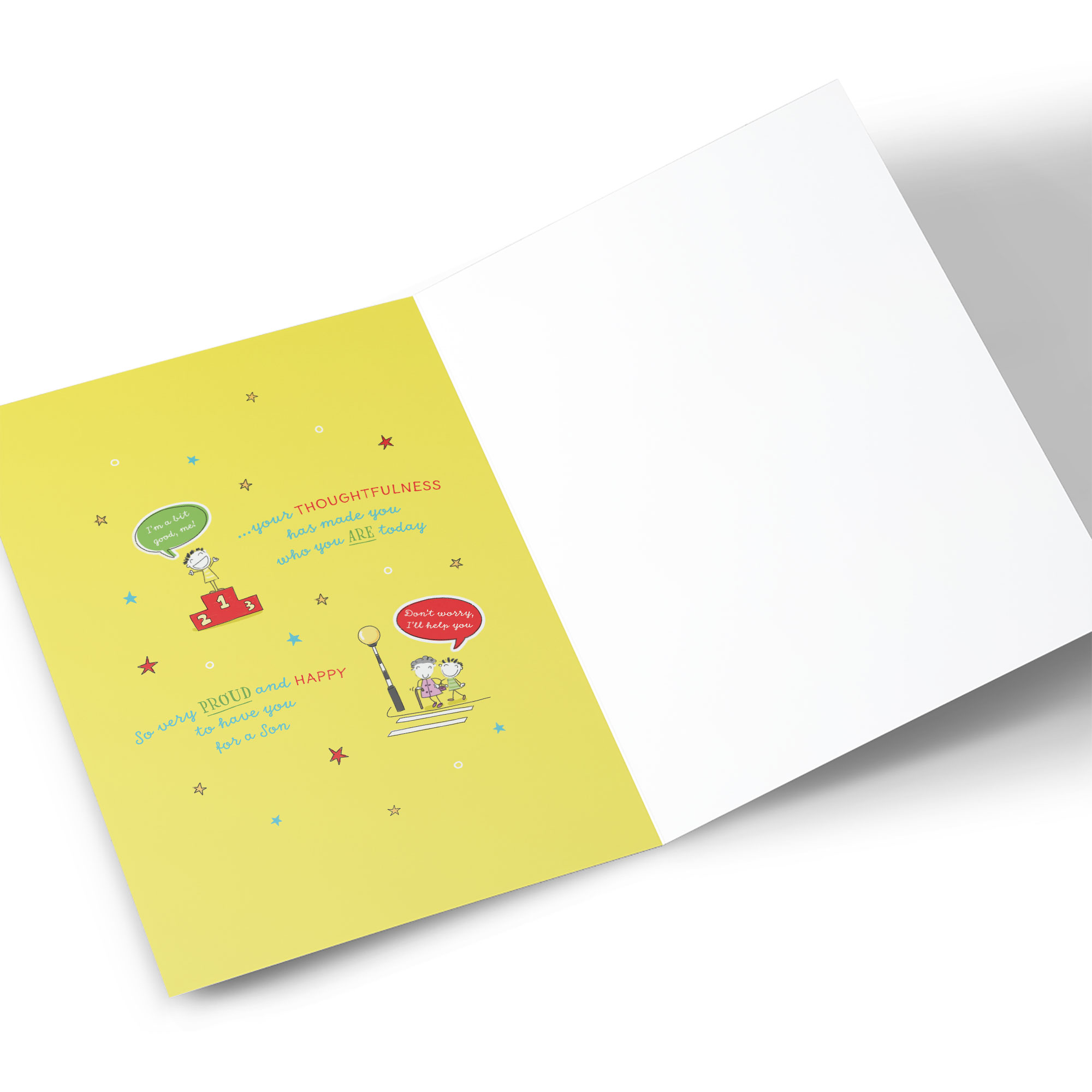 Personalised Birthday Card - Cheeky Chappie Making Other Happy, Son