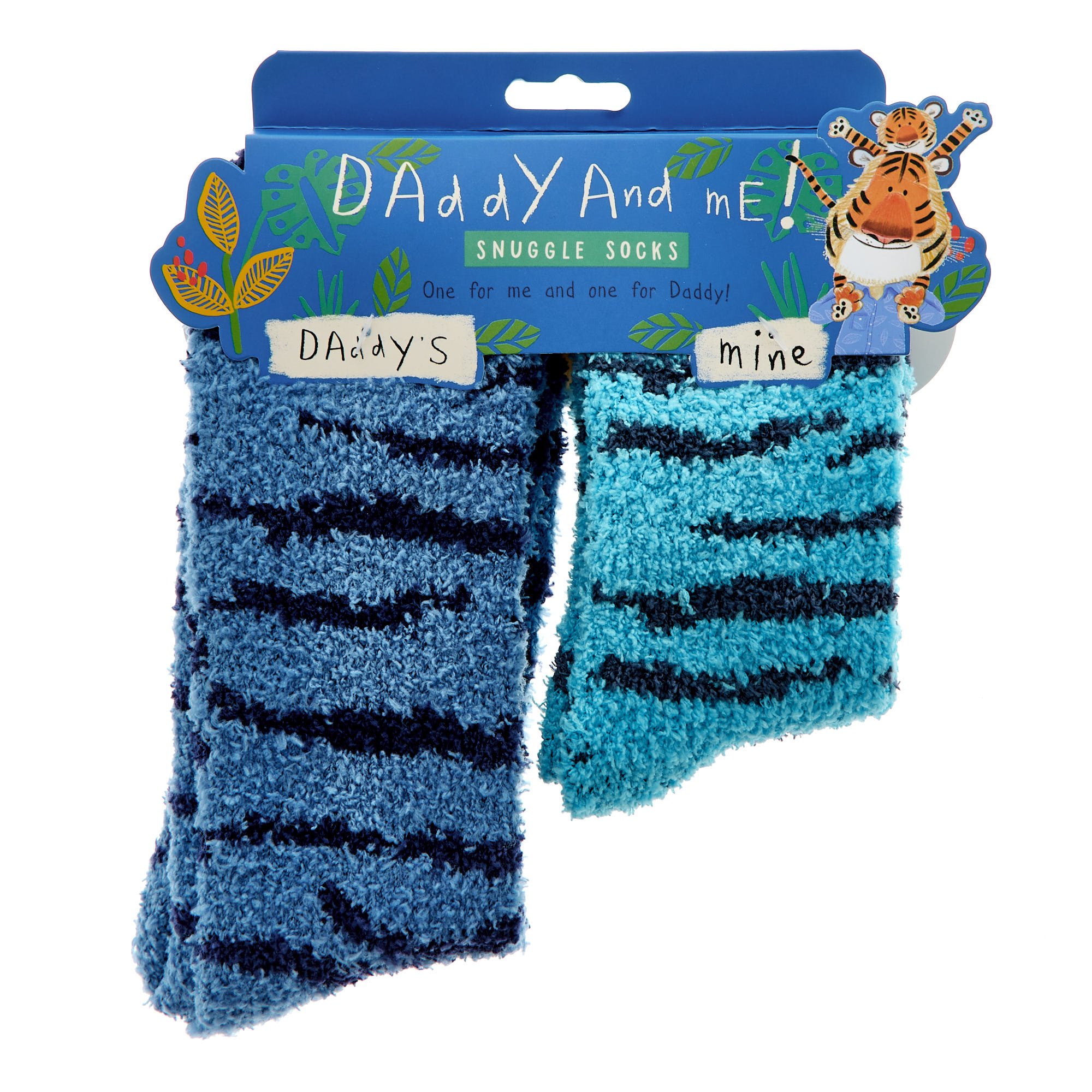 Daddy & Me Snuggle Socks (Dark & Light Blue)