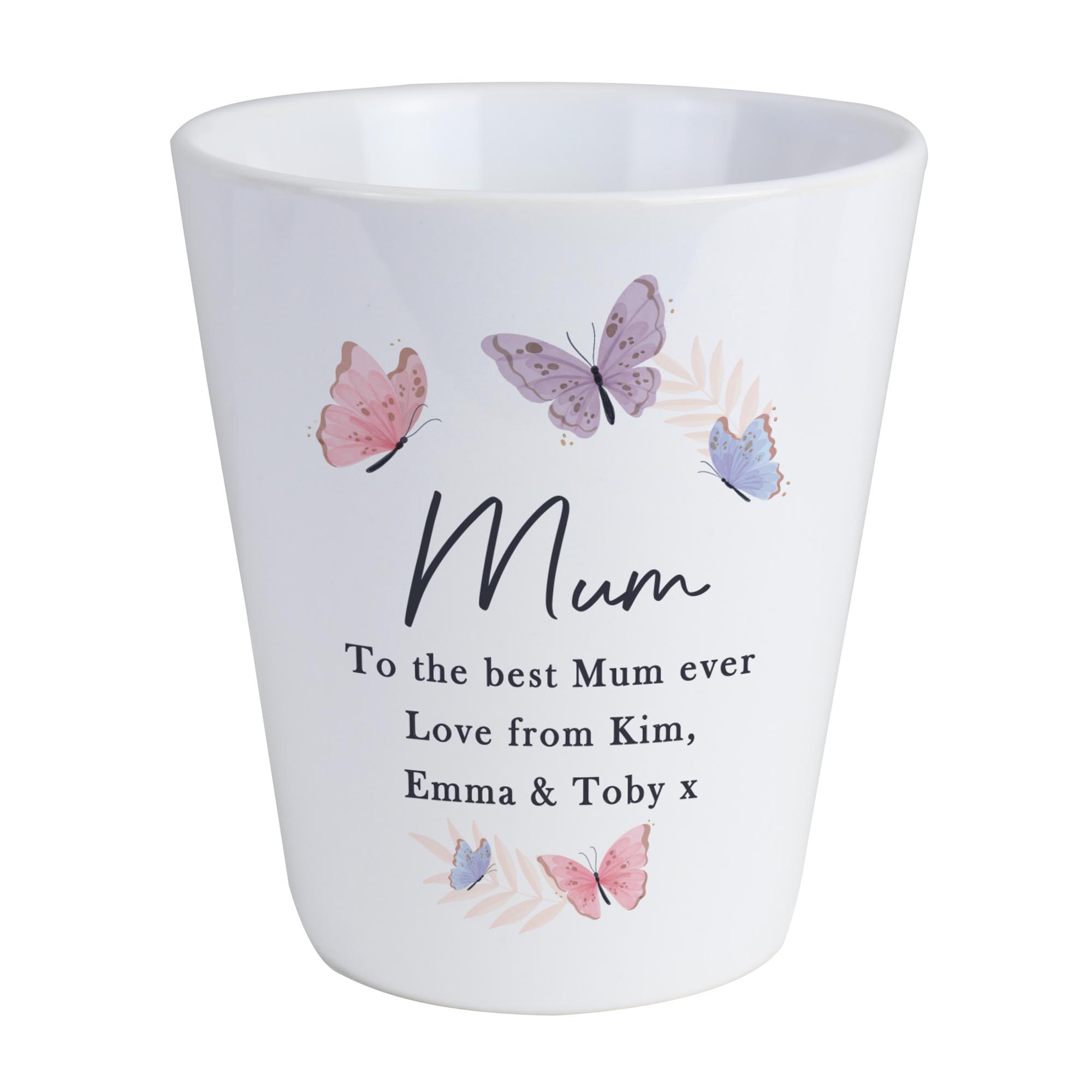 Personalised Butterfly Plant Pot
