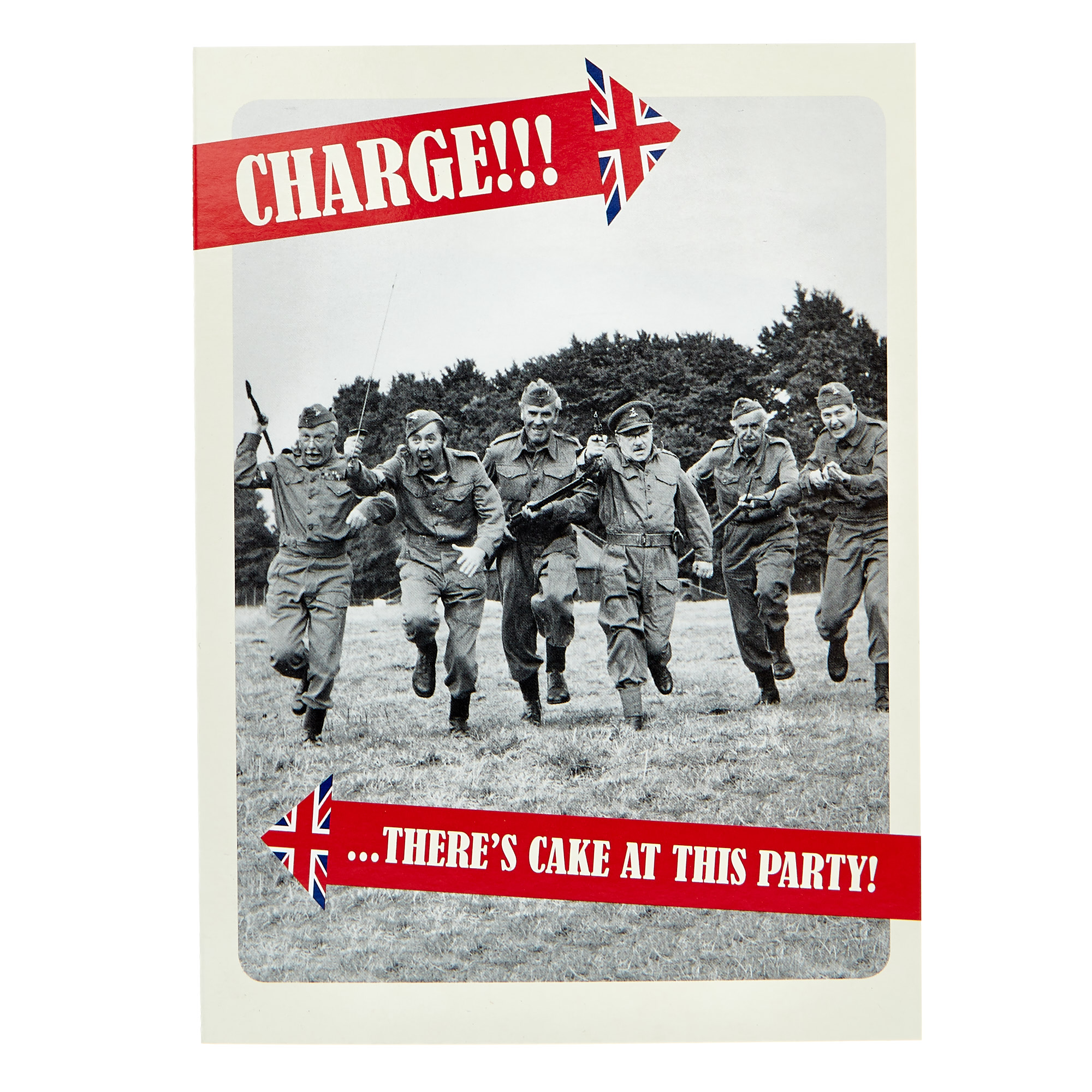 Dad's Army Birthday Card - Charge!!!