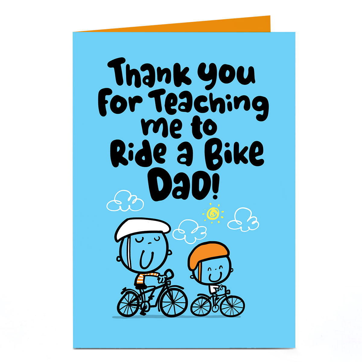 Personalised Fruitloops Father's Day Card - Dad, Ride A Bike