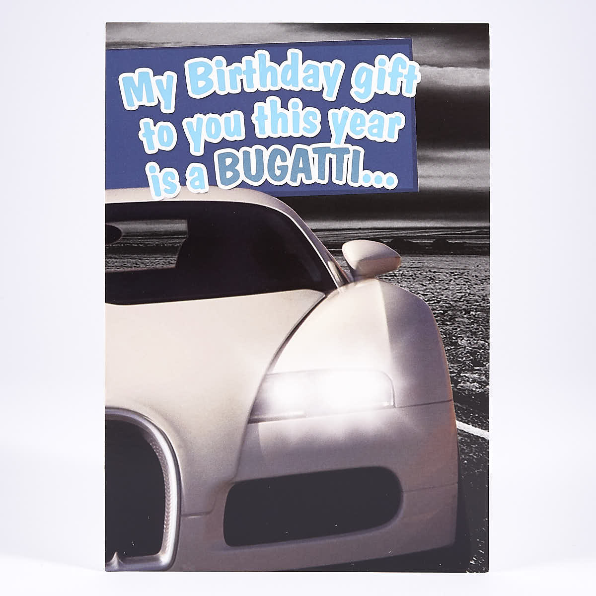 Humour Birthday Card - Bugatti