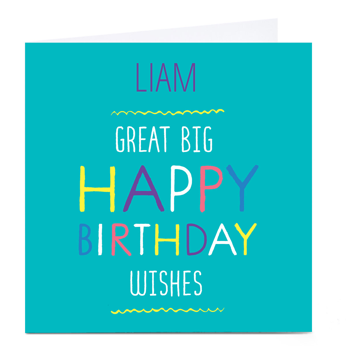 Personalised Hello! Card - Happy Birthday wishes