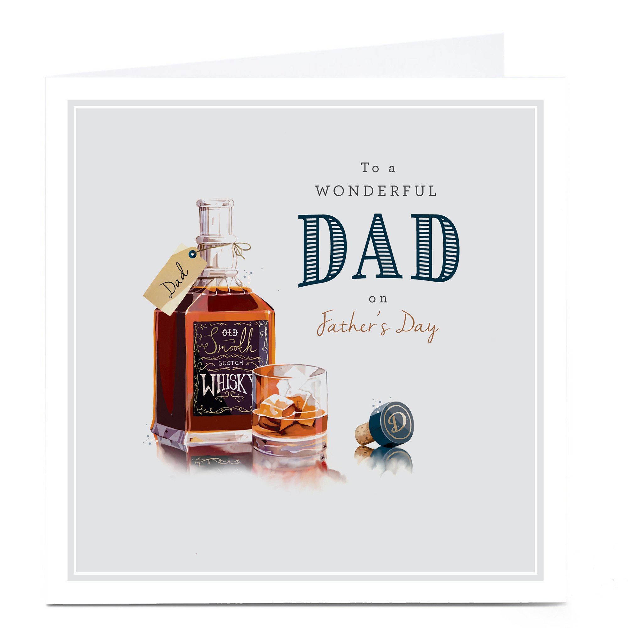 Personalised Father's Day Card - To A Wonderful Dad