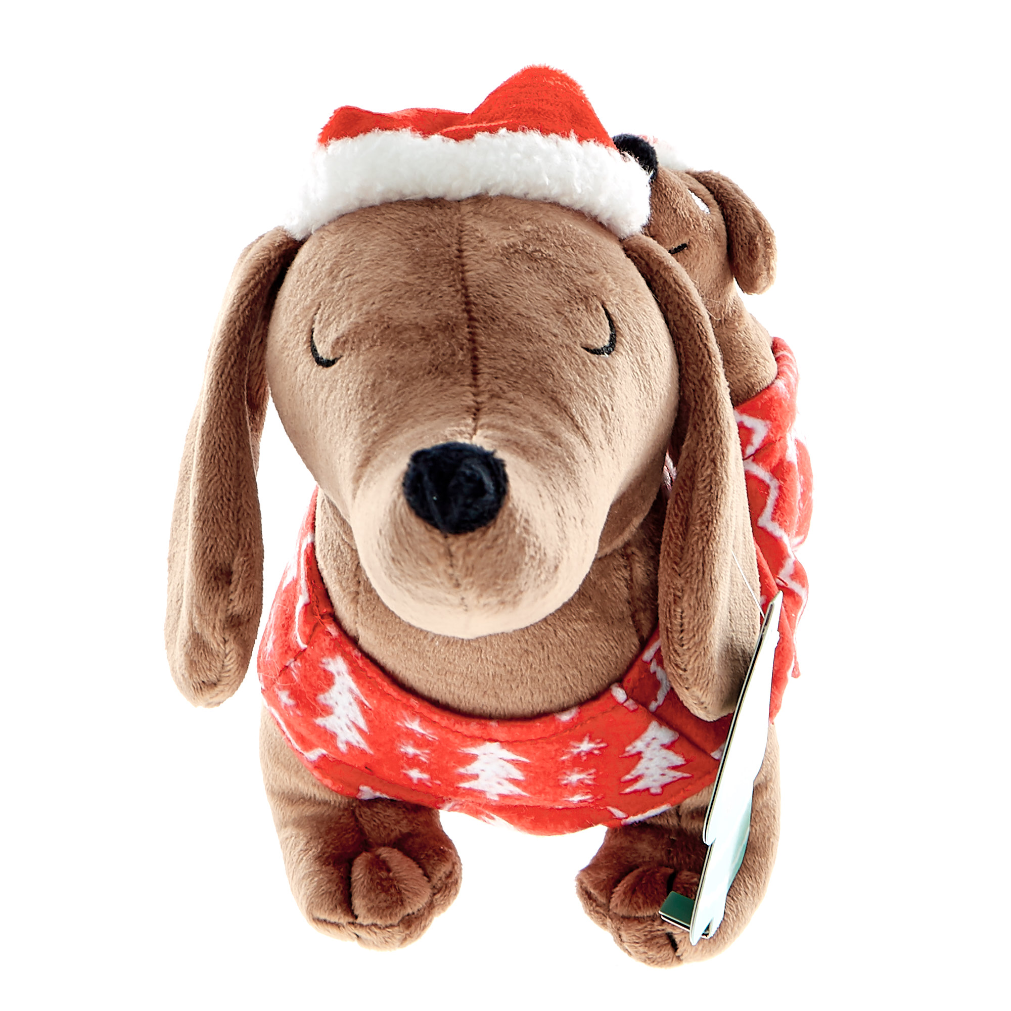Sausage Dog and Baby Christmas Soft Toy 