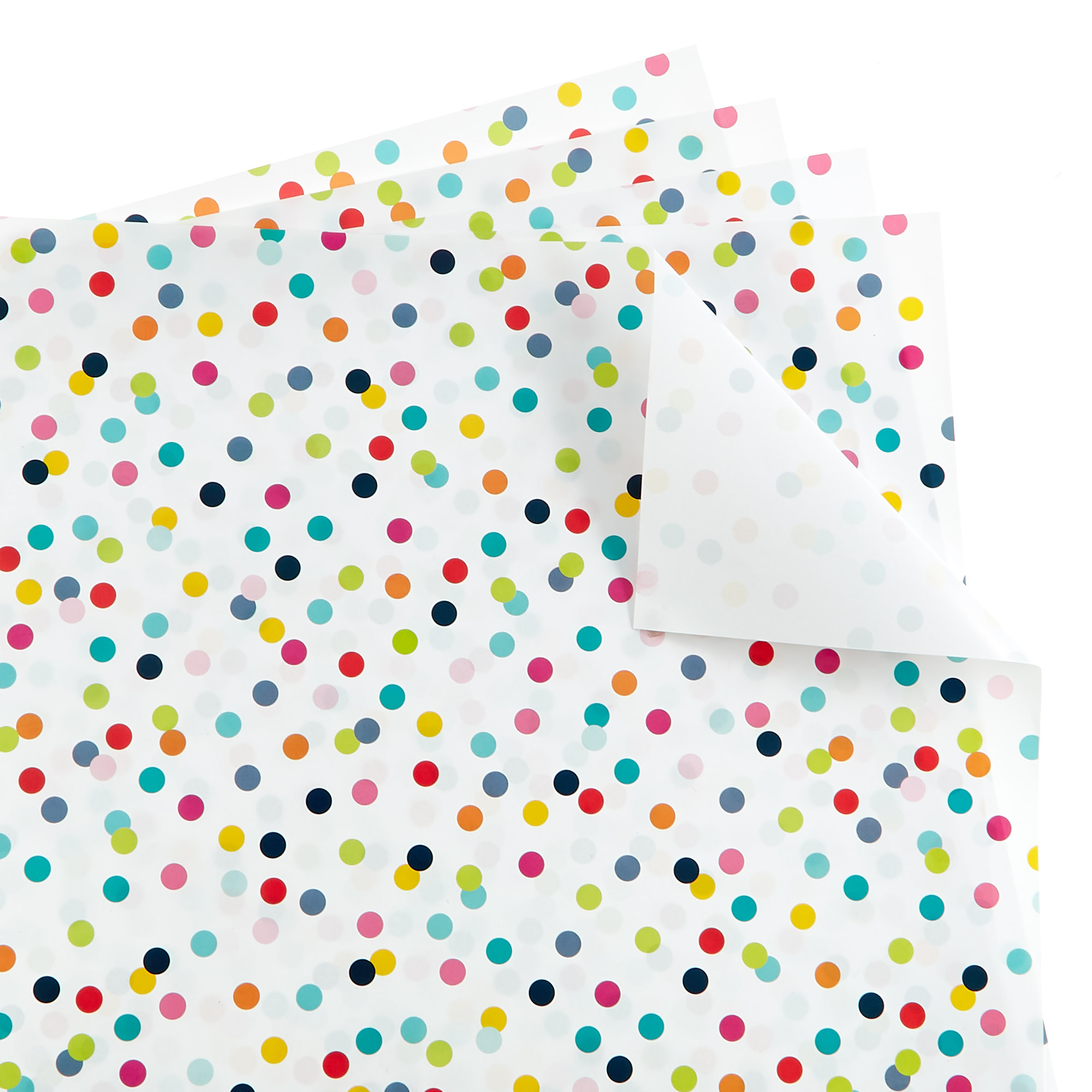 Polka Dot Wrapping Paper - 24 Sheets