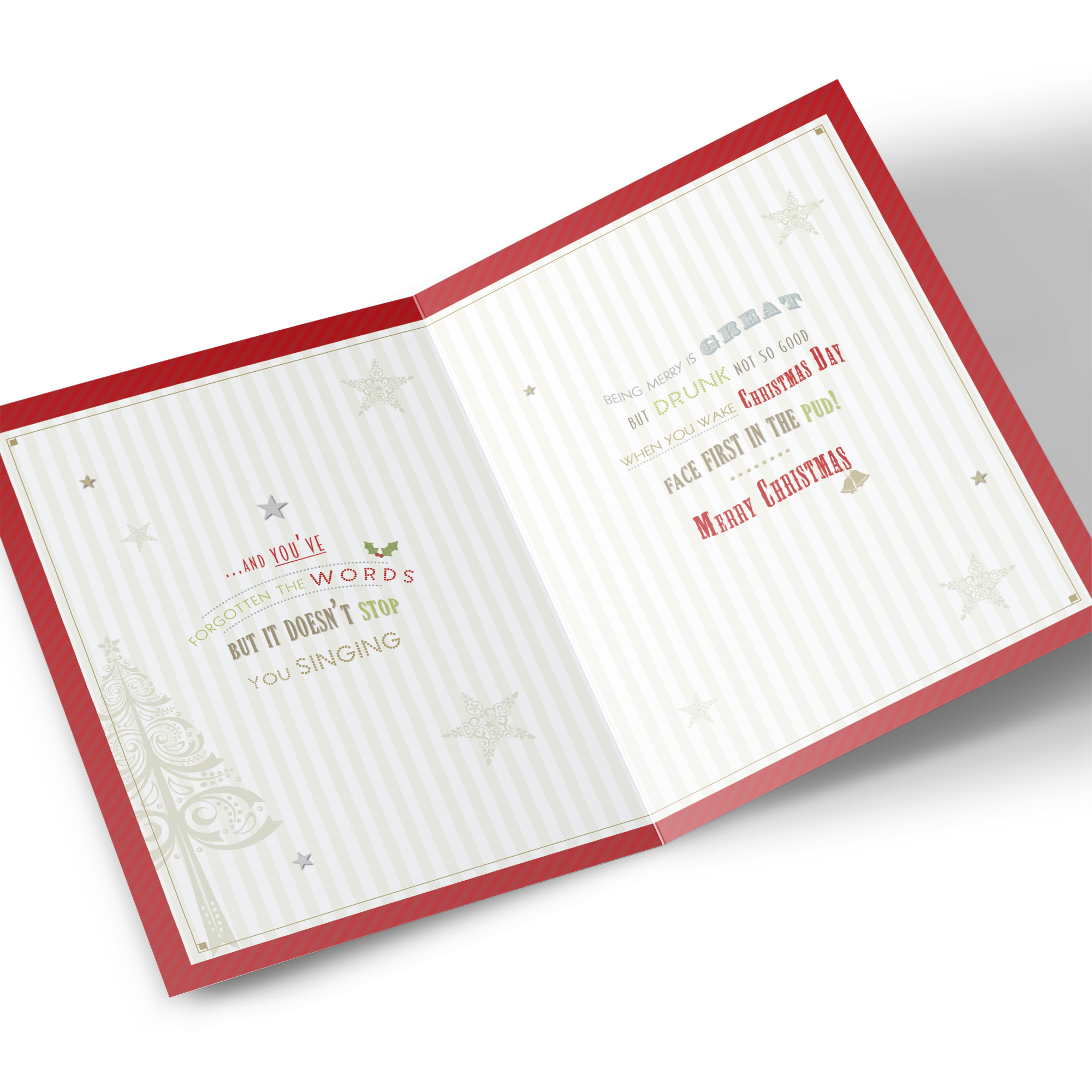 Personalised Christmas Card - Eat, Drink And Be Merry