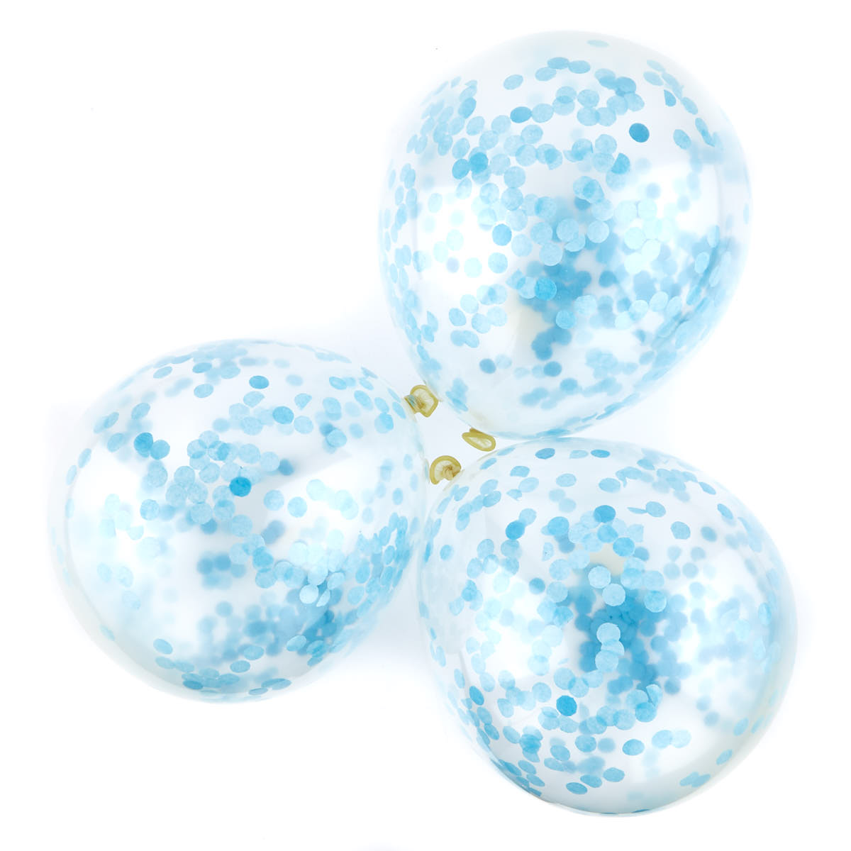 Blue Confetti Balloons - Pack Of 6