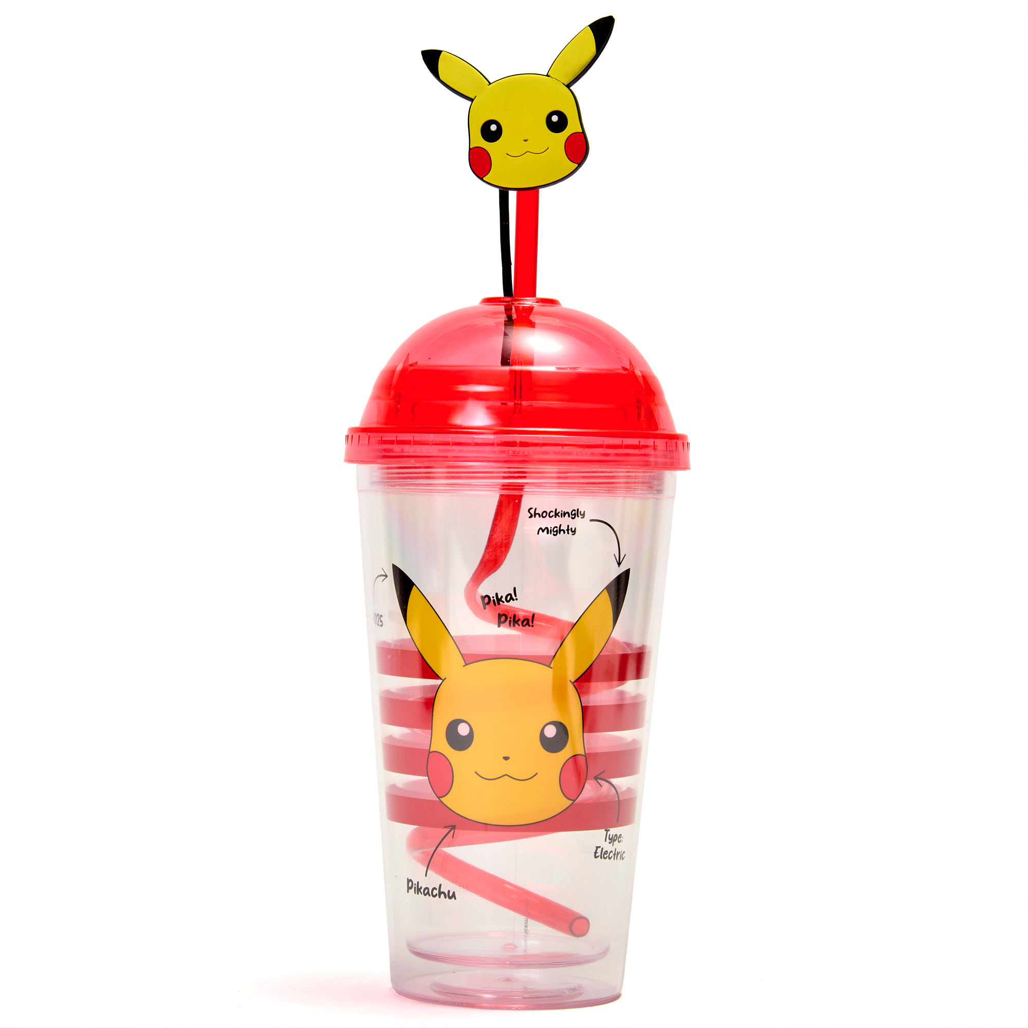 Pokemon Pikachu Tumbler & Curly Straw