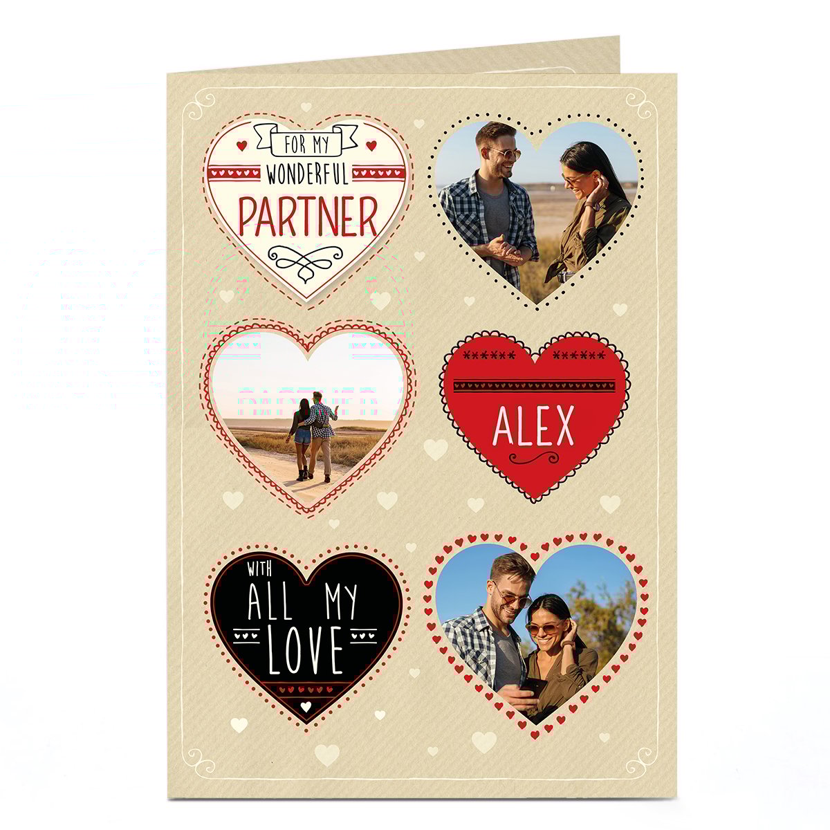 Photo Card - Wonderful Partner, With All My Love