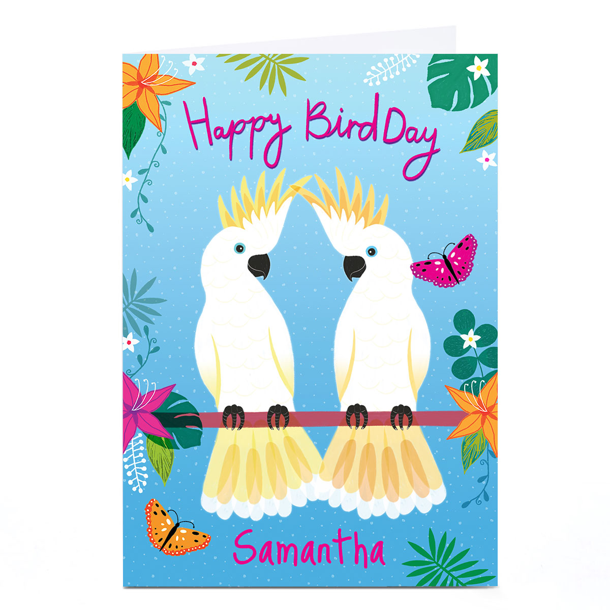 Personalised Hannah Steele Birthday Card - Happy BirdDay