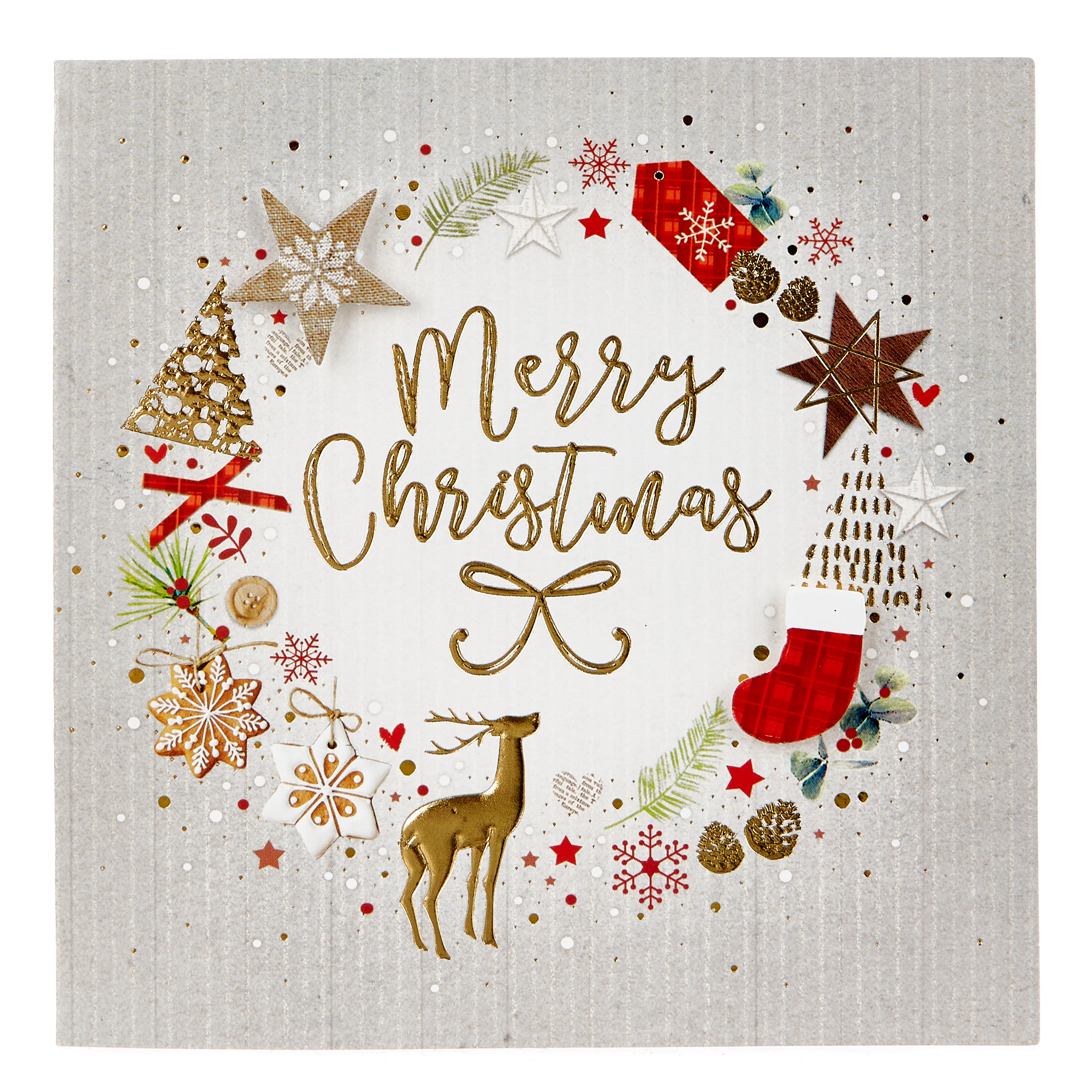 Deluxe Boxed Christmas Cards - Festive Door, Pack Of 12