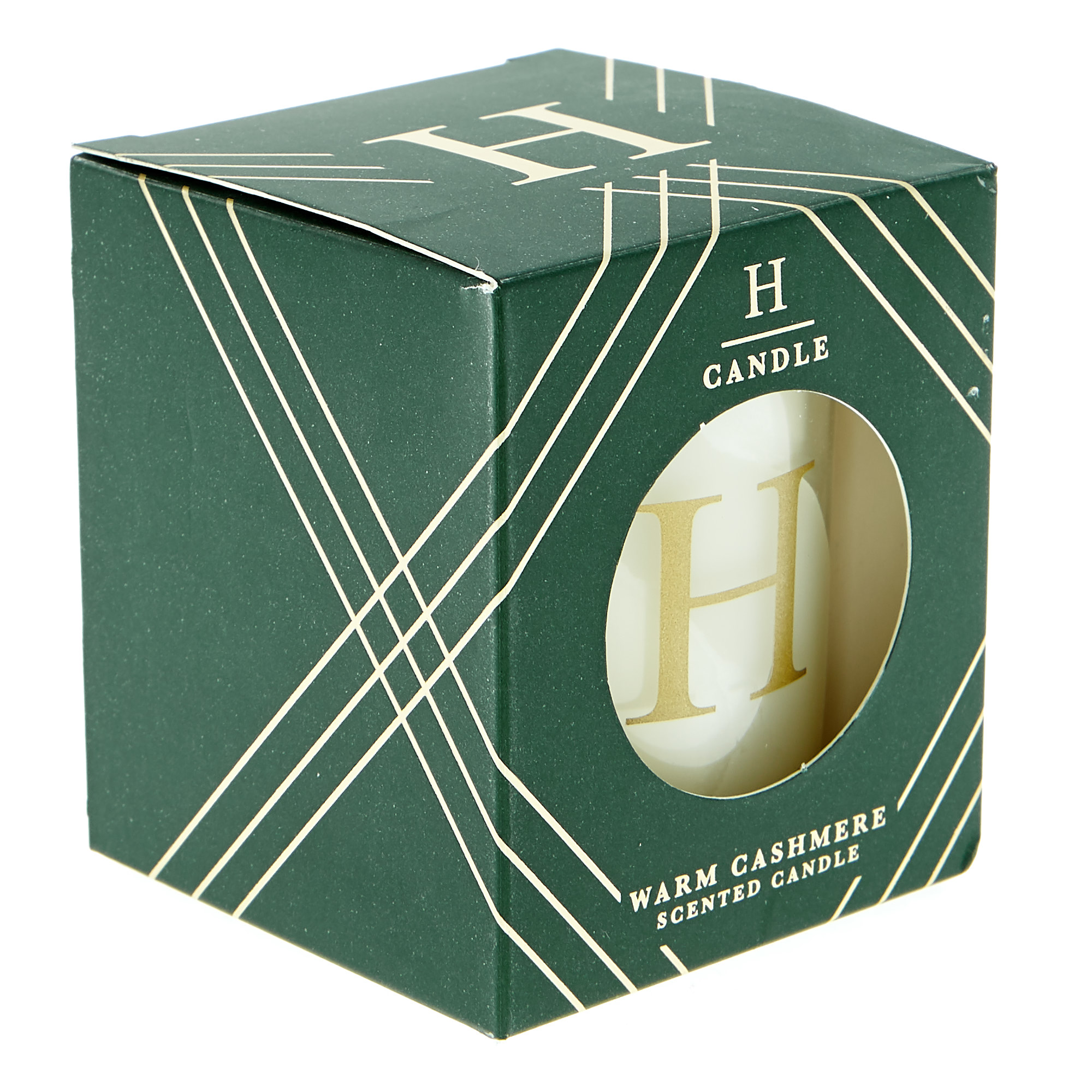 Letter H Warm Cashmere Scented Candle