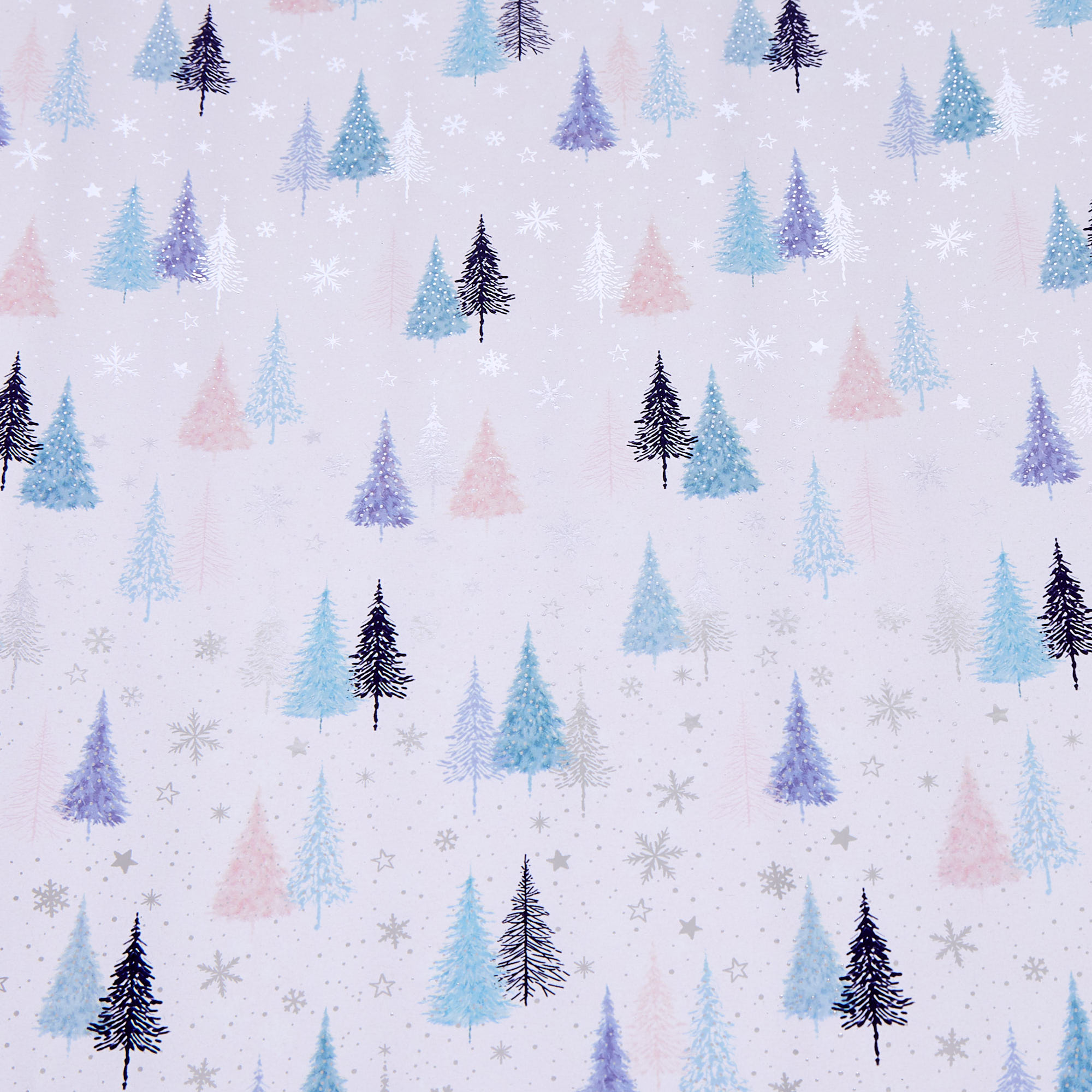 Frosted Glimmer Christmas Gift Wrap Packs - 12 Rolls & Accessories