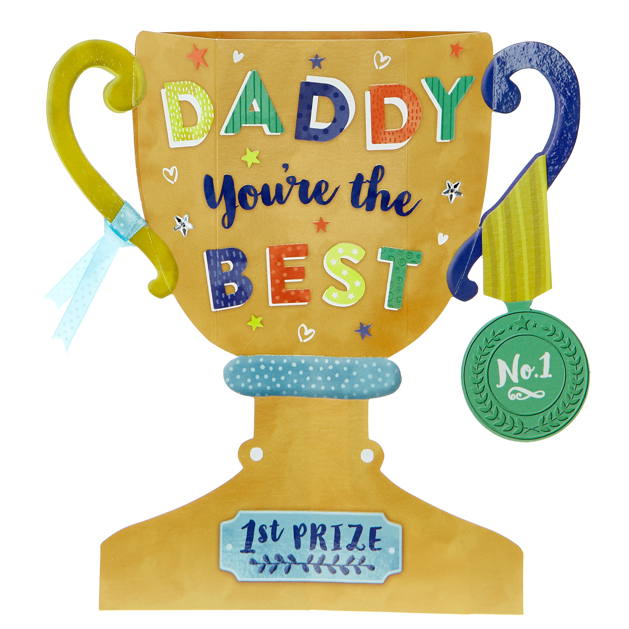 Exquisite Collection 3D Father's Day Card - Daddy Trophy