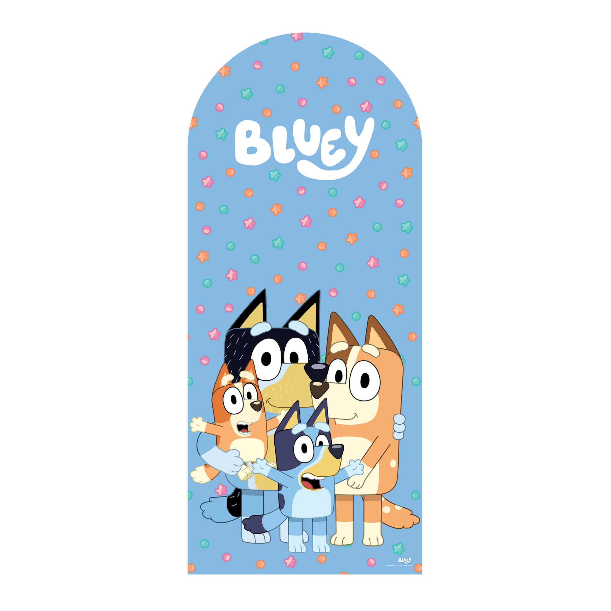 Bluey Family Large Backdrop Cardboard Cutout 