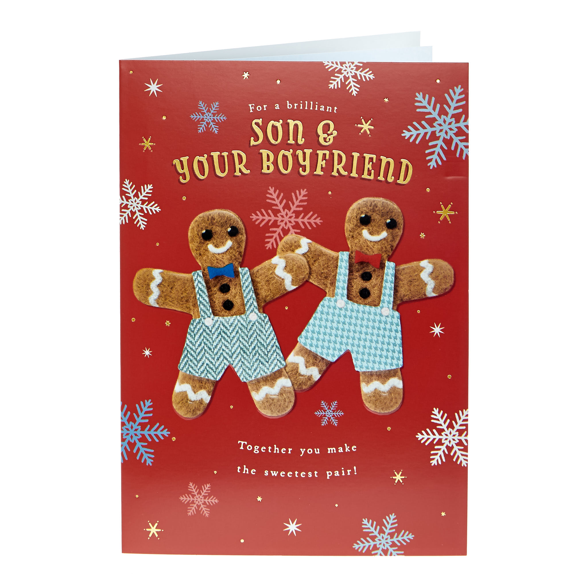 Christmas Card - Son & Boyfriend Gingerbread