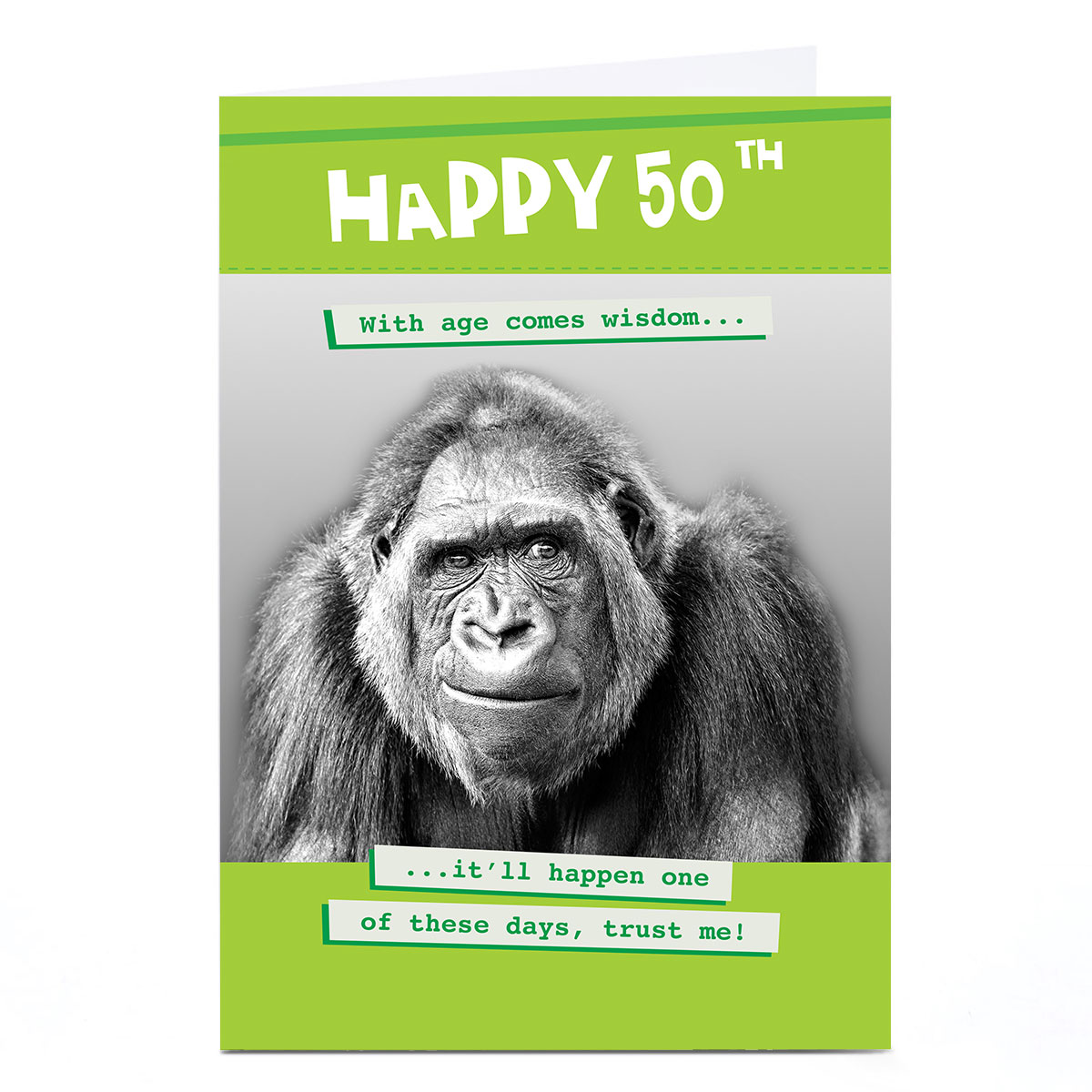 Personalised Quitting Hollywood 50th Birthday Card