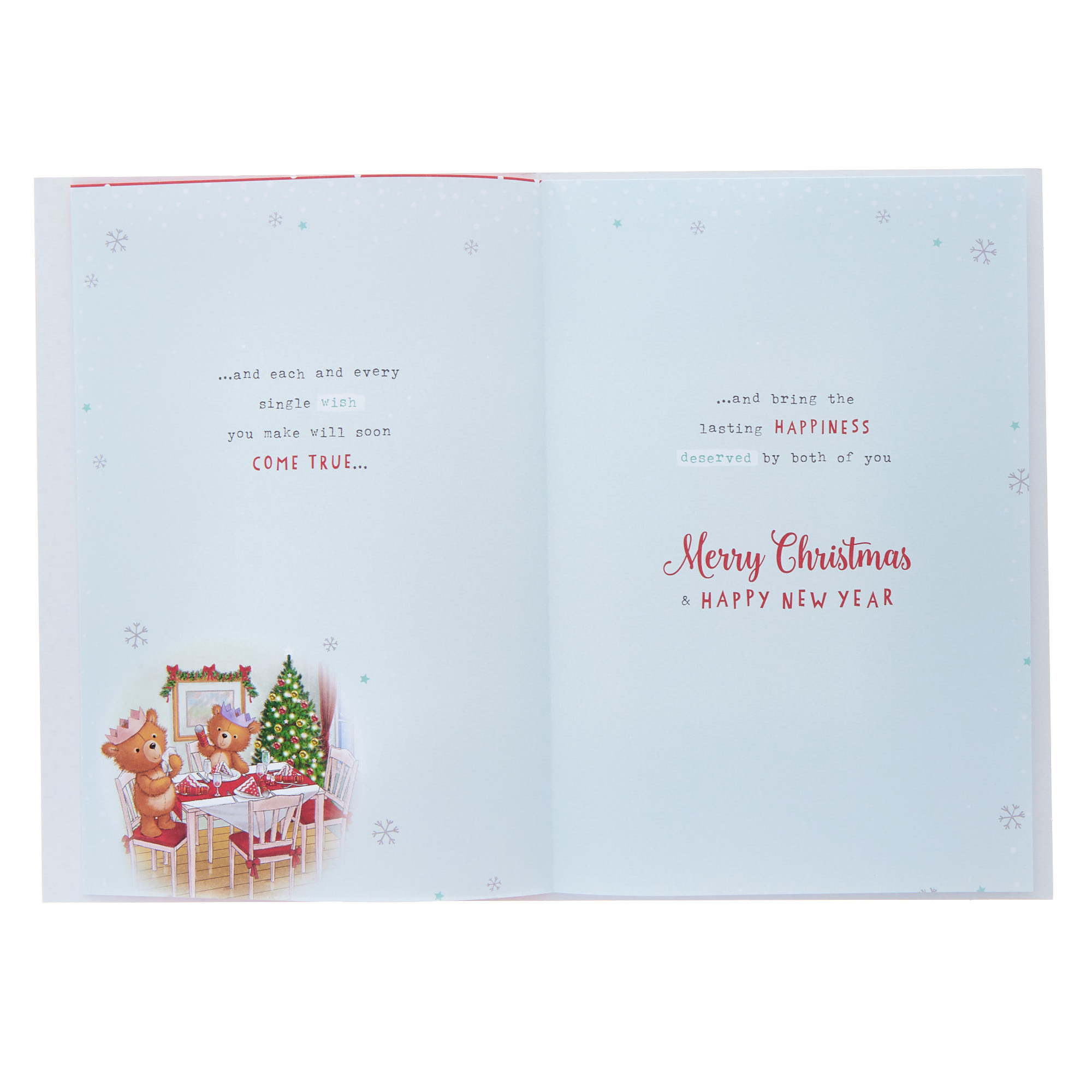 Daughter & Son In Law Lovely Bears Christmas Card