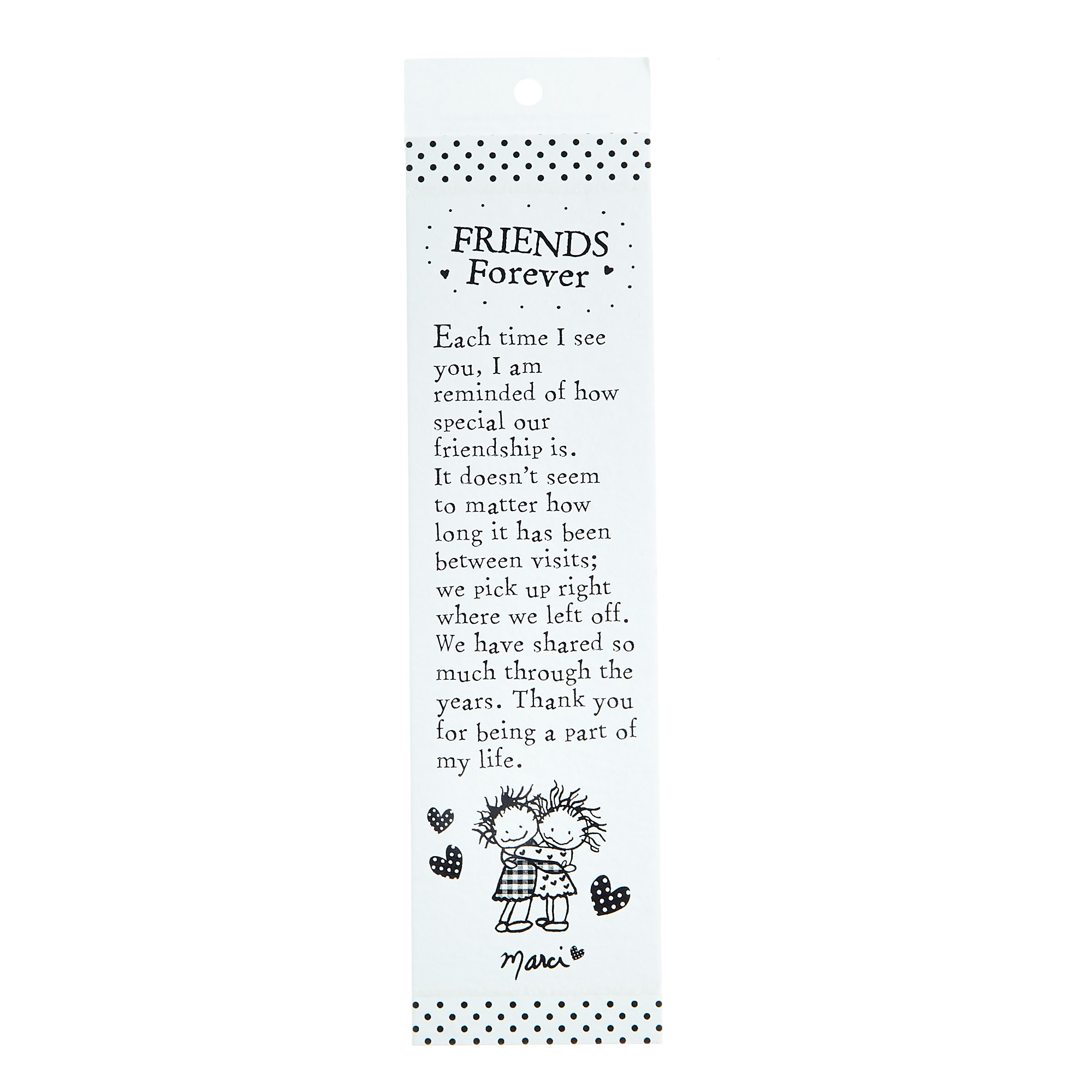 Blue Mountain Arts Bookmark - Friends Forever