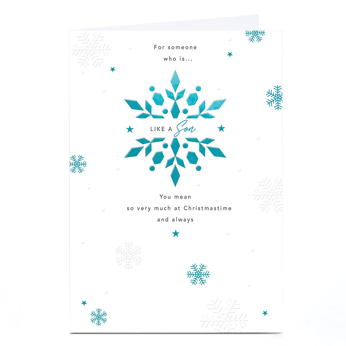 Christmas Card - For Someone Who Is Like A Son